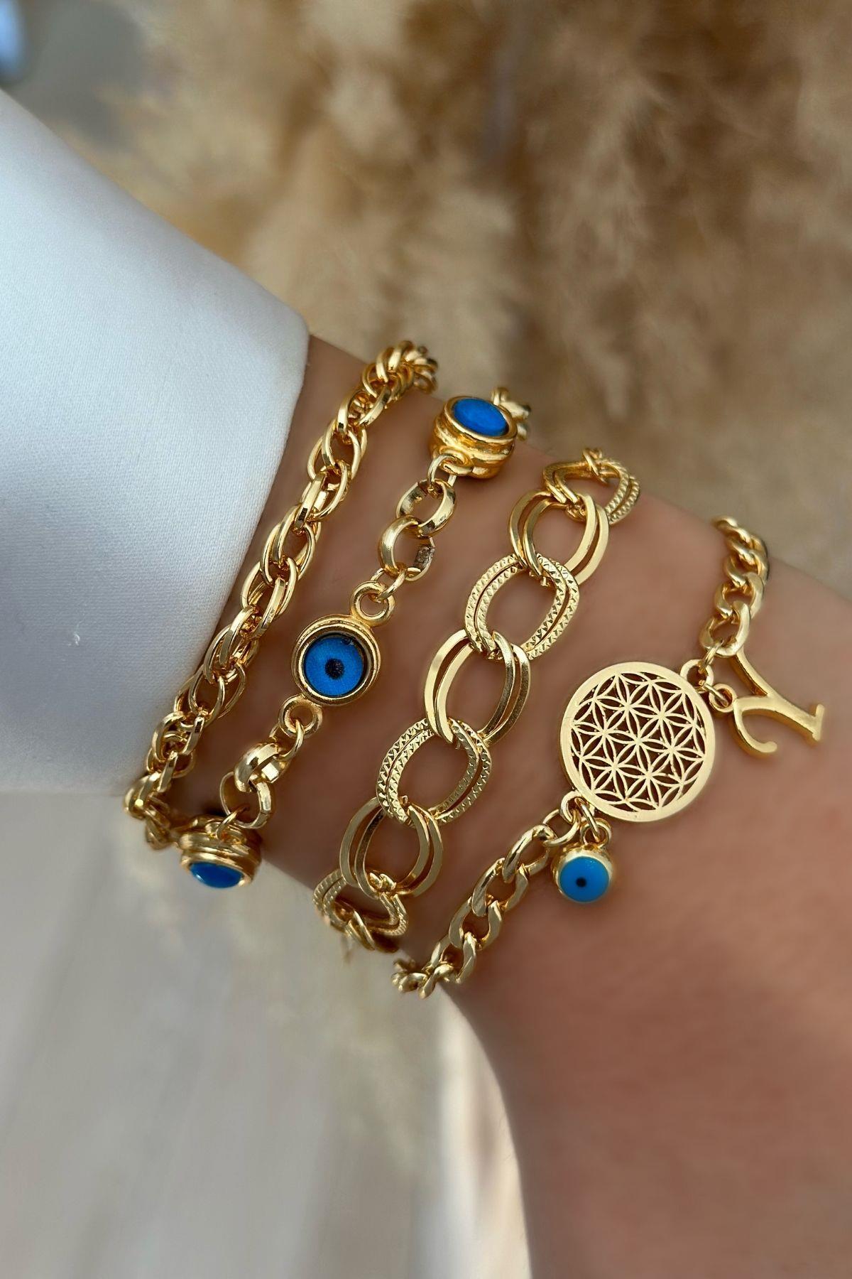 Y Harfli Yaşam Bileklik Kombini