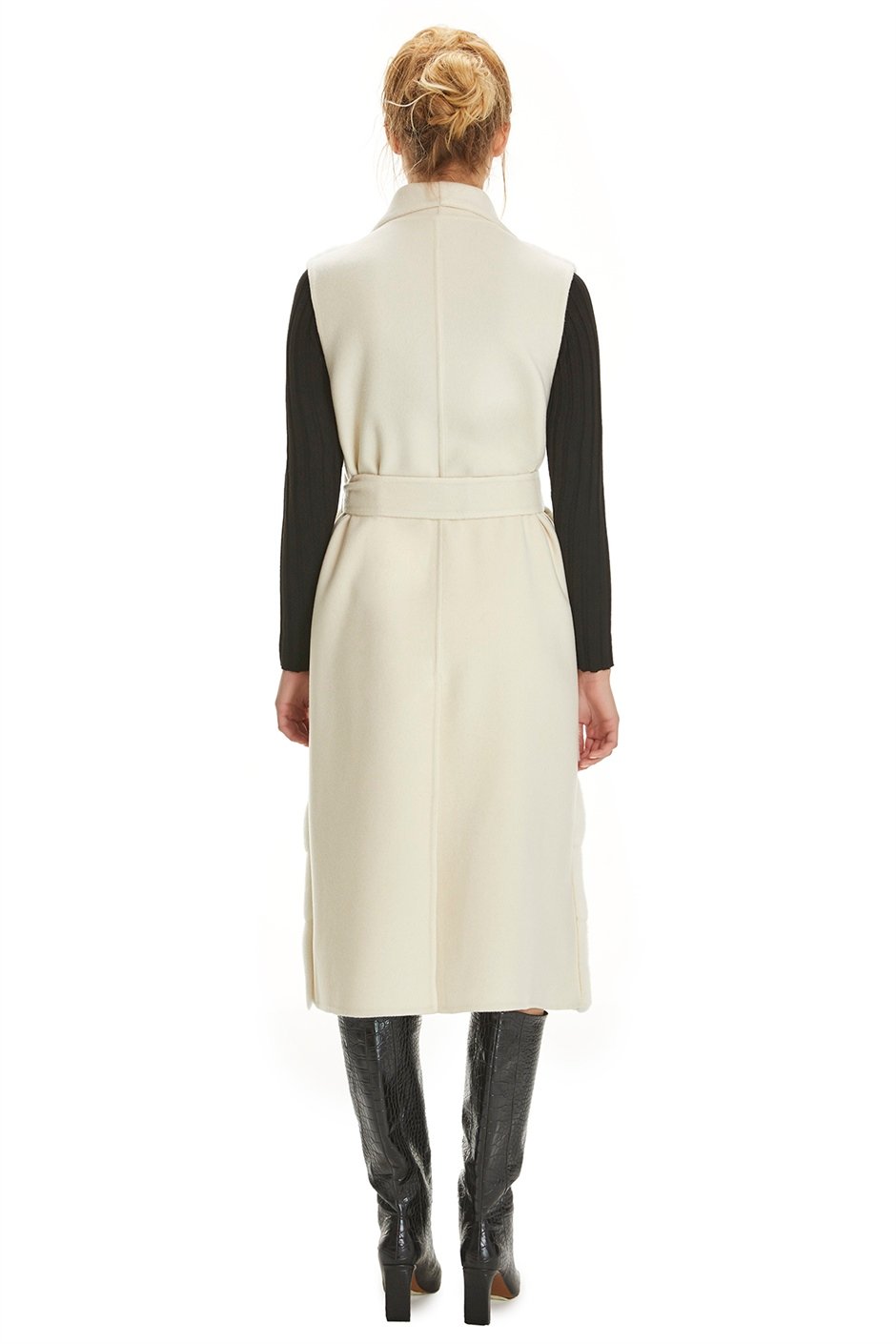 Shaky Women's Cashmere Waistcoat with Mink trimming