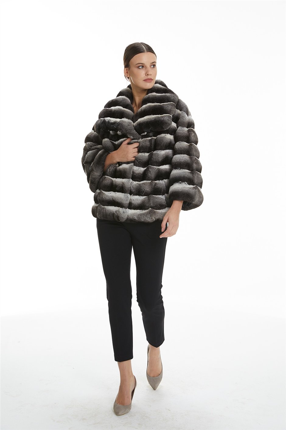 Shaky Women's Chinchilla Fur Jacket