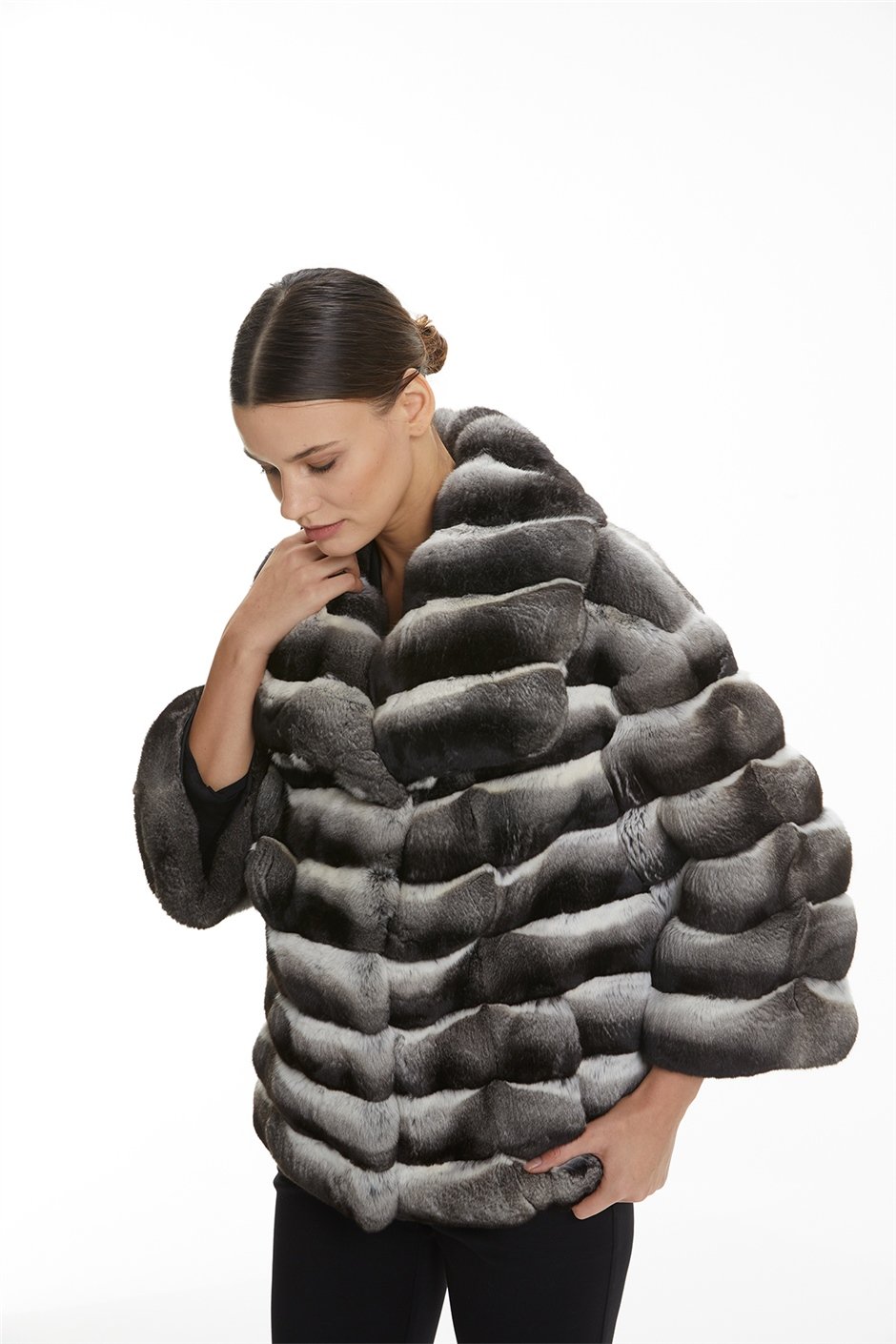 Shaky Women's Chinchilla Fur Jacket