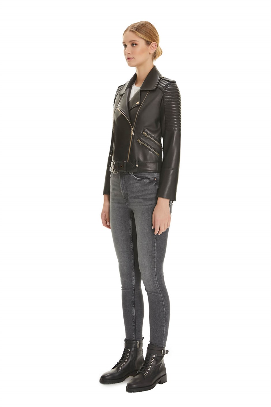 Shaky Women's Leather Jacket  Black