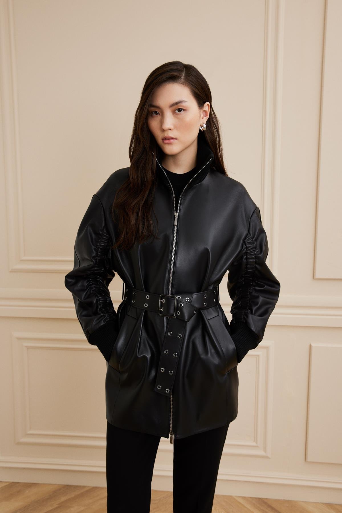 Shaky Women's Leather Jacket Black