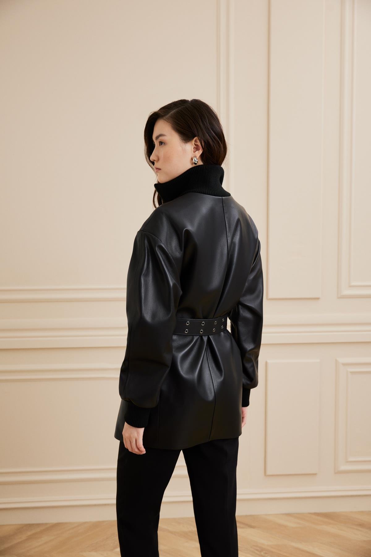 Shaky Women's Leather Jacket Black