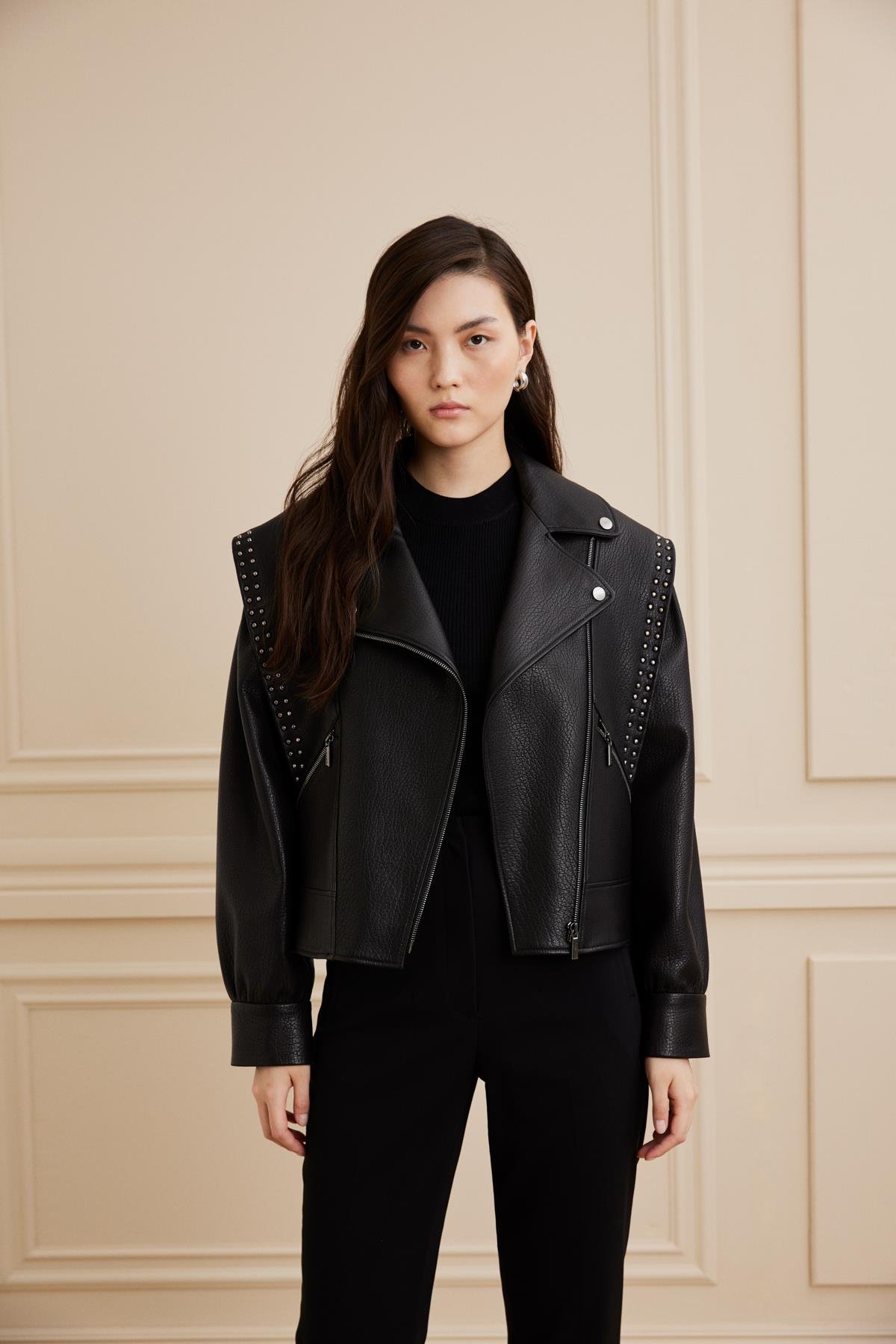 Shaky Women's Leather Jacket Black