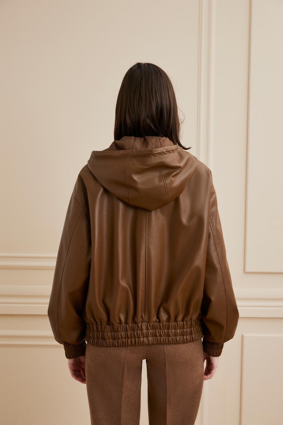 Shaky Women's Leather Jacket Cognac