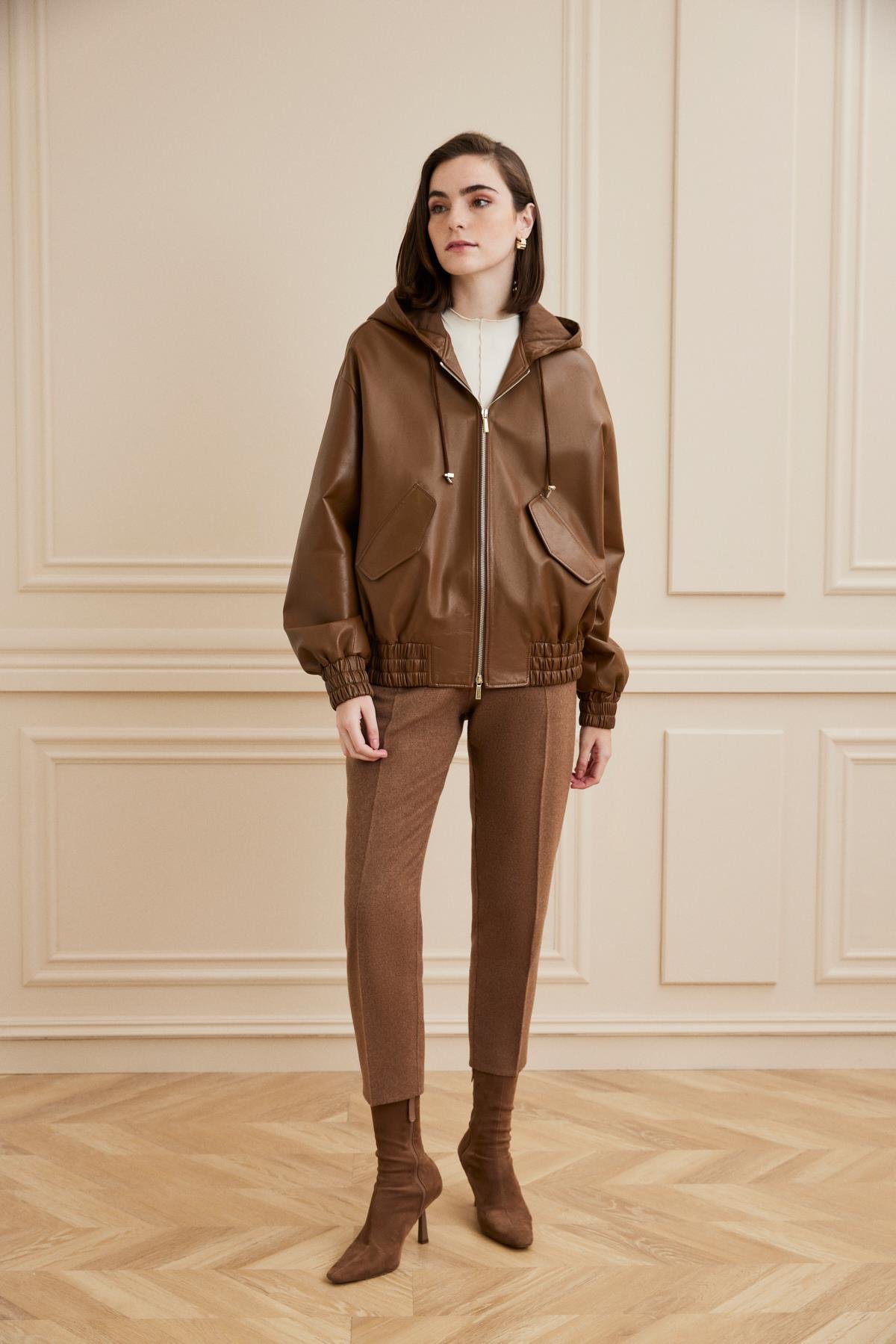 Shaky Women's Leather Jacket Cognac