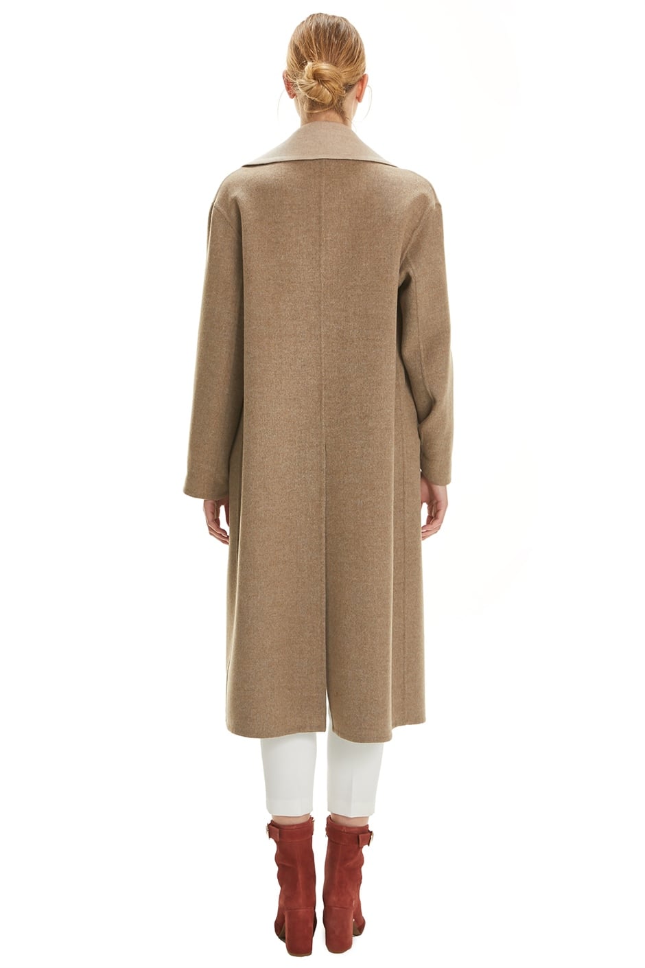 Shaky Women's Loro Piana 100% Wool Fabric Coat with Lynx trimming