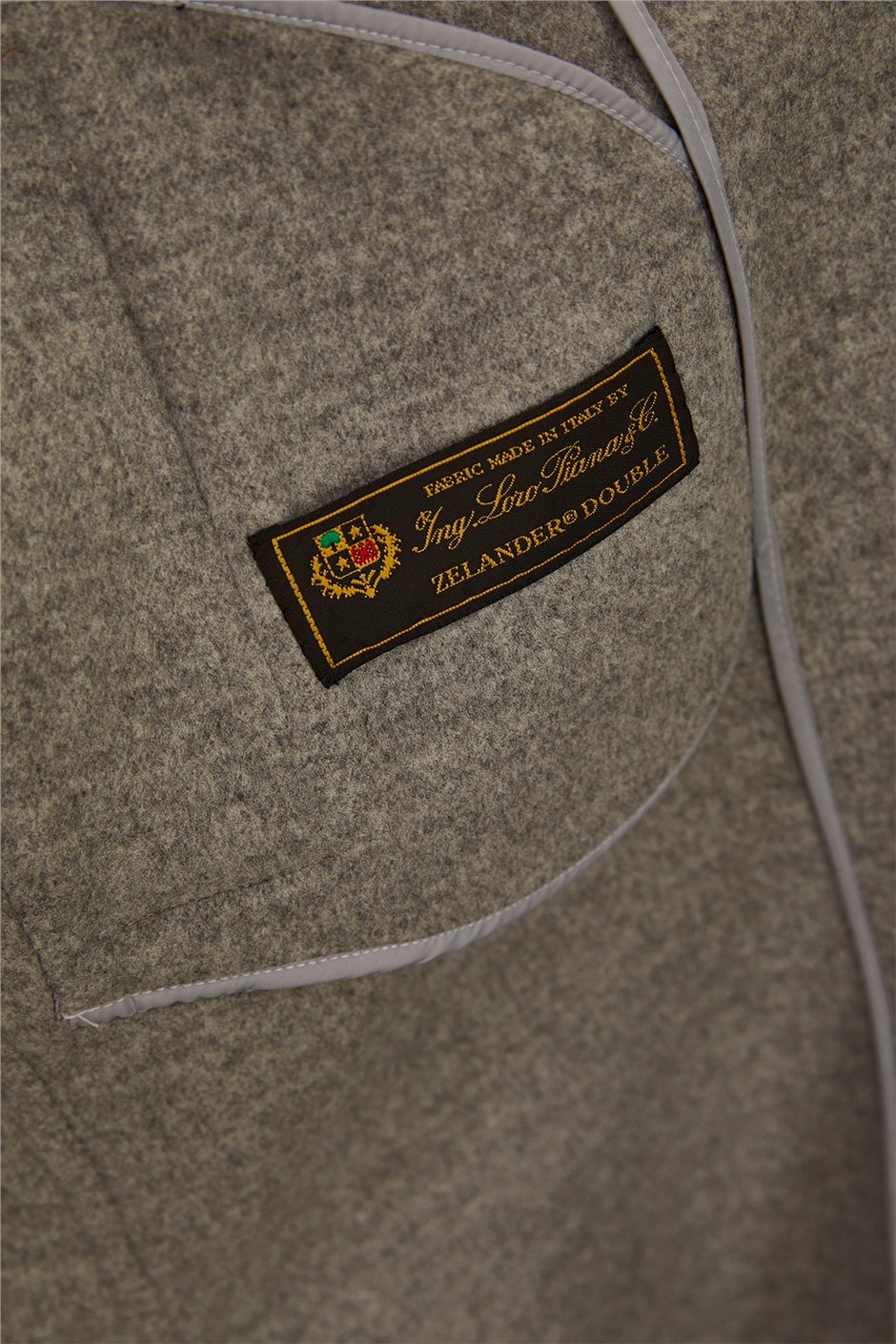 Shaky Women's Loro Piana 100% Wool Fabric Coat with Mink trimming