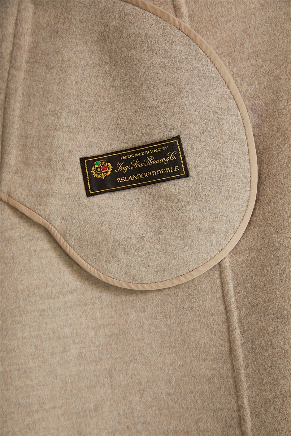 Shaky Women's Loro Piana 100% Wool Fabric Coat with Fox trimming