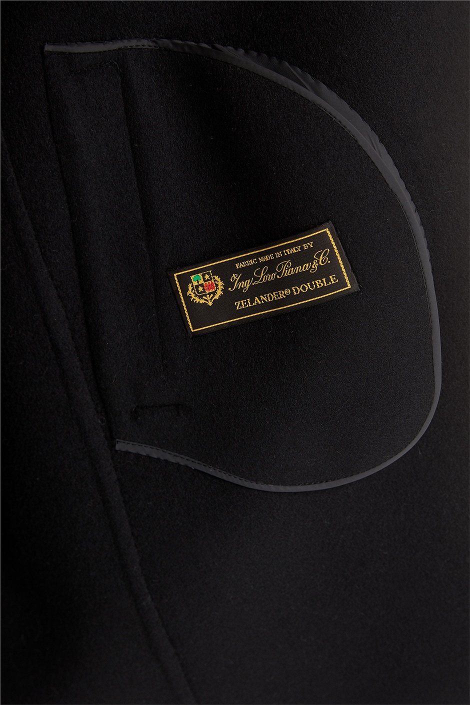 Shaky Women's Loro Piana 100% Wool Fabric Short Coat with Sable trimming