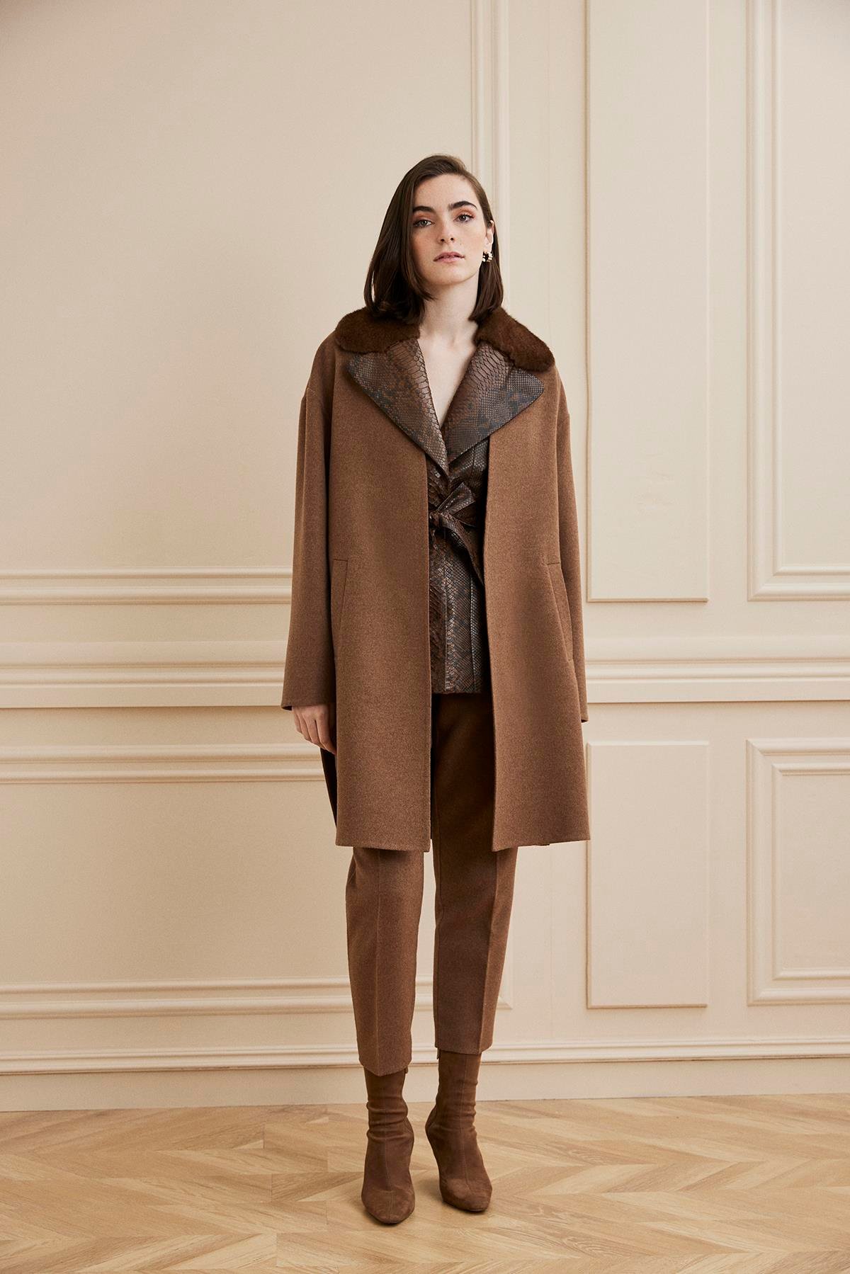 Supreme Wool Overcoat Loro Piana ブラウン　L Supreme Wool Overcoat (FW15)