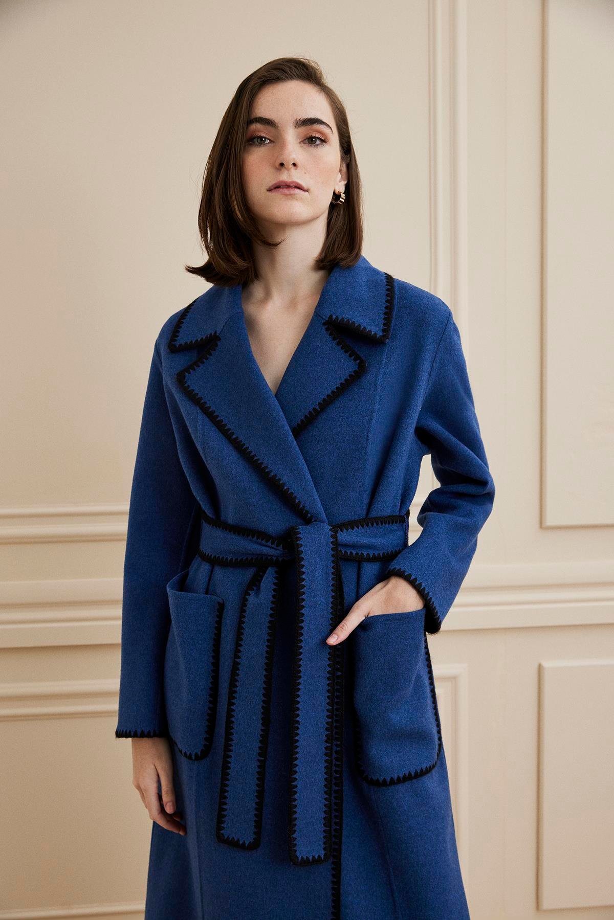 Shaky Women's Loro Piana 97% Wool 3% Cashmere Dress With Python Parlement