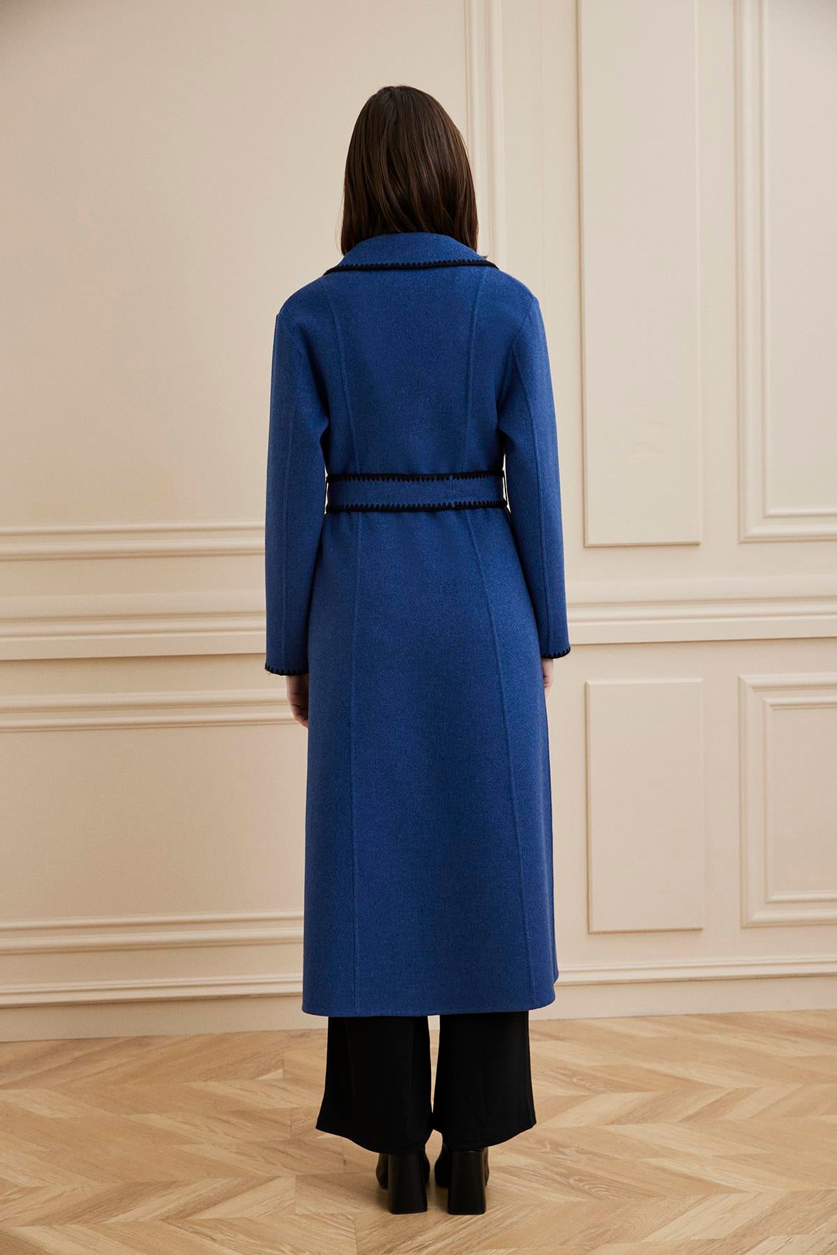 Shaky Women's Loro Piana 97% Wool 3% Cashmere Dress With Python Parlement