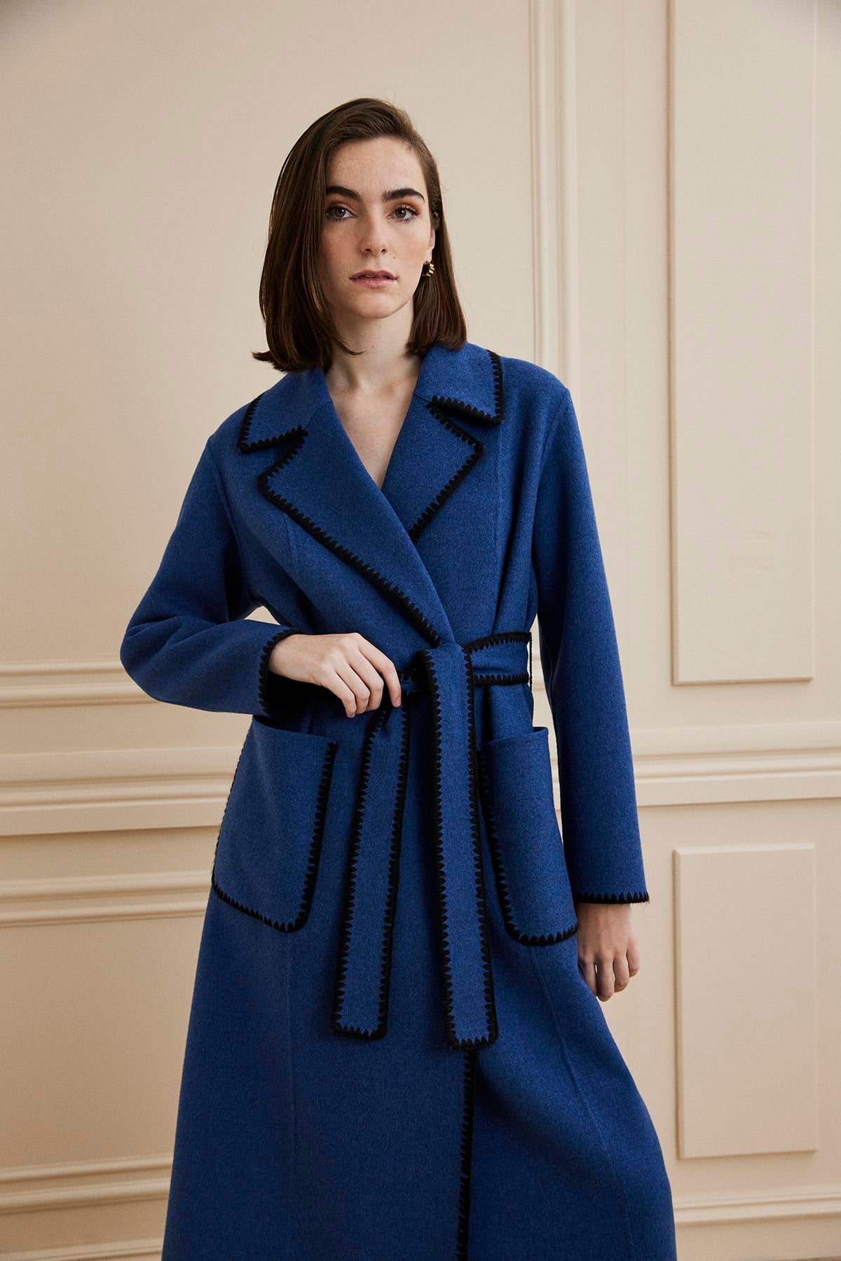 Shaky Women's Loro Piana 97% Wool 3% Cashmere Dress With Python Parlement
