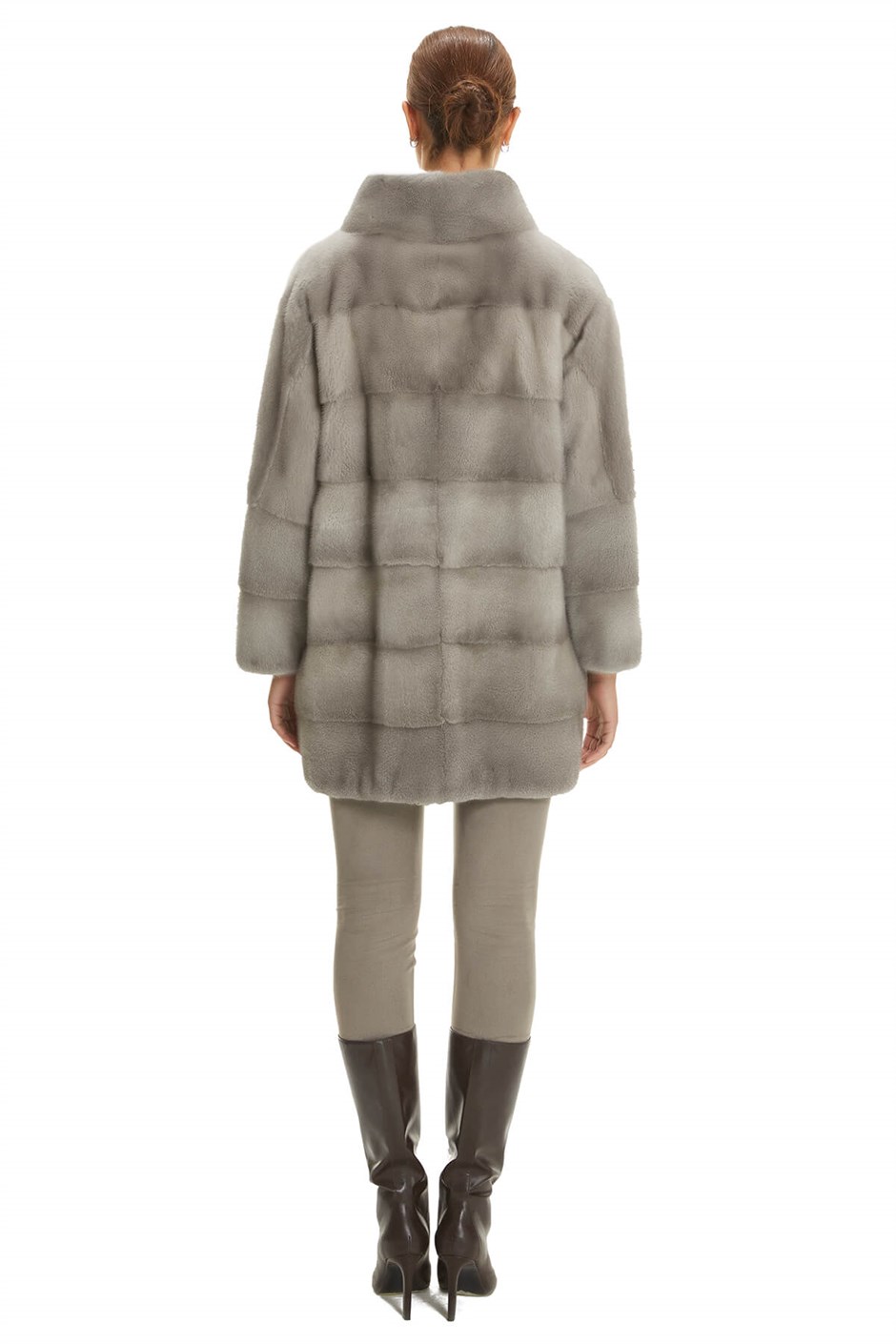 Shaky Women's Mink Fur Short Coat  Sapphire