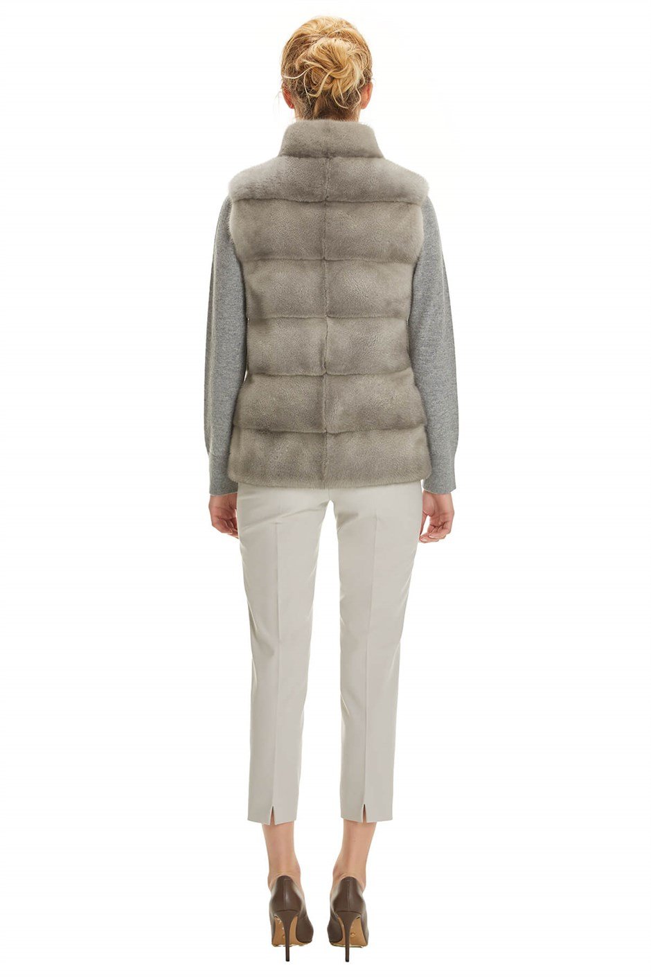 Shaky Women's Mink Fur Waistcoat  Sapphire