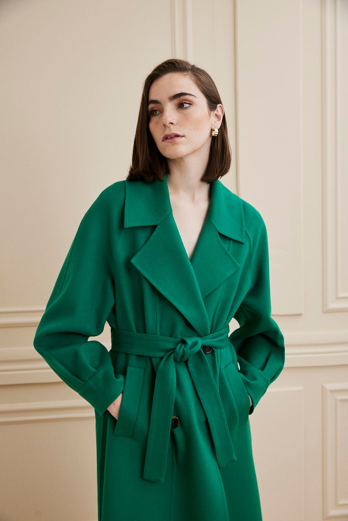 Shaky Women's Python Jacket With Mink Trimming Tobacco