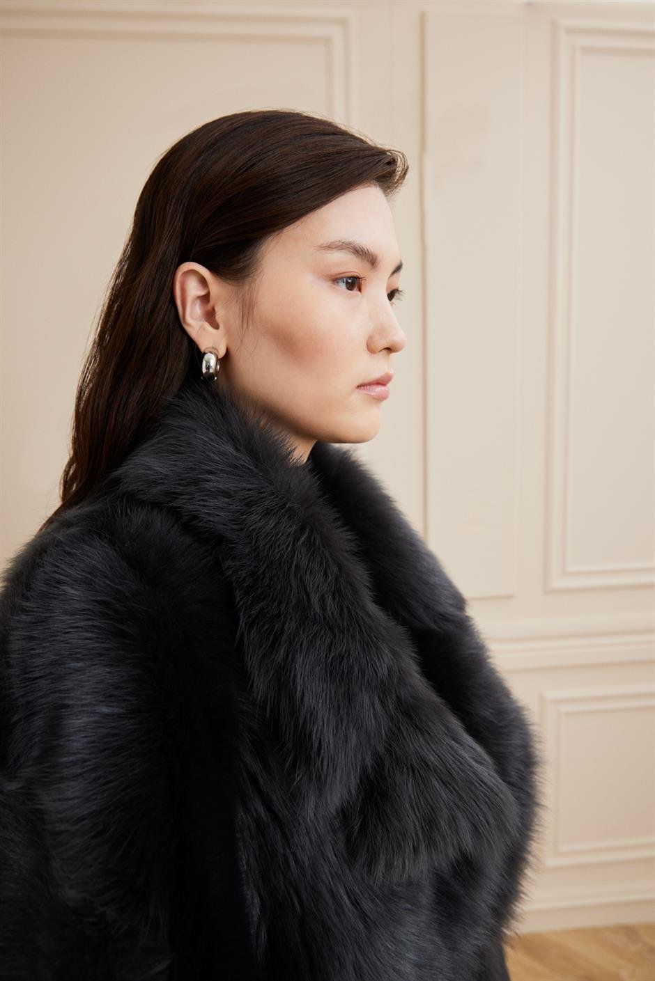 Shaky Women's Shearling Coat Spice Grey