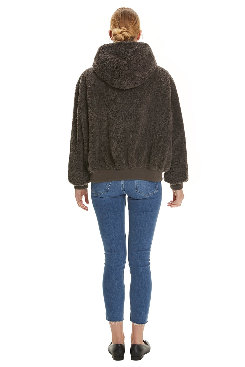 Shaky Women's Shearling Jacket with Textile trimming