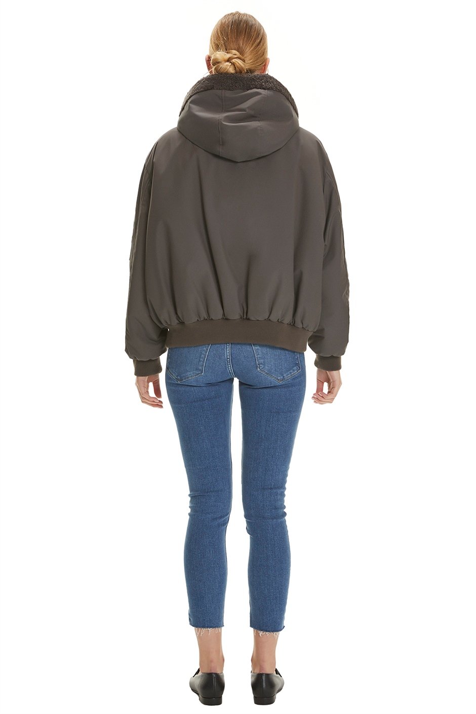 Shaky Women's Shearling Jacket with Textile trimming