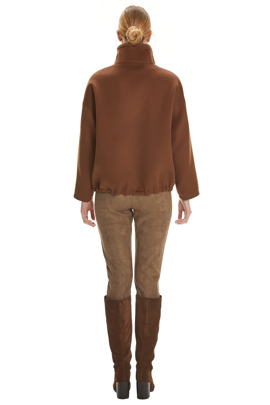 Shaky Women's Textile Jacket with Rex trimming