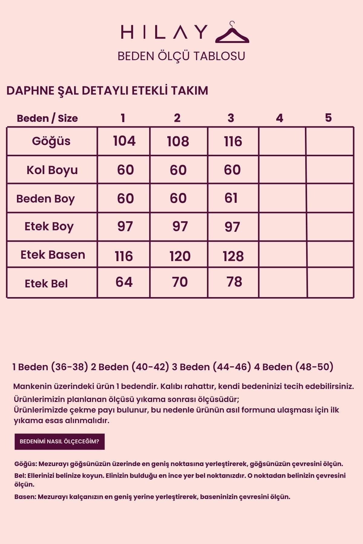 Daphne Şal Detaylı Lyocell Etekli Takım VİZON
