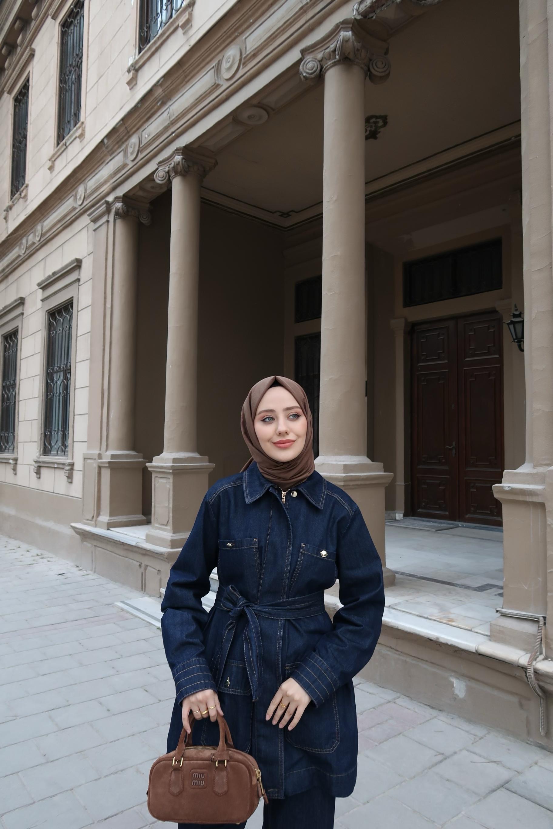 HAWANA PANTOLONLU TAKIM LACİVERT