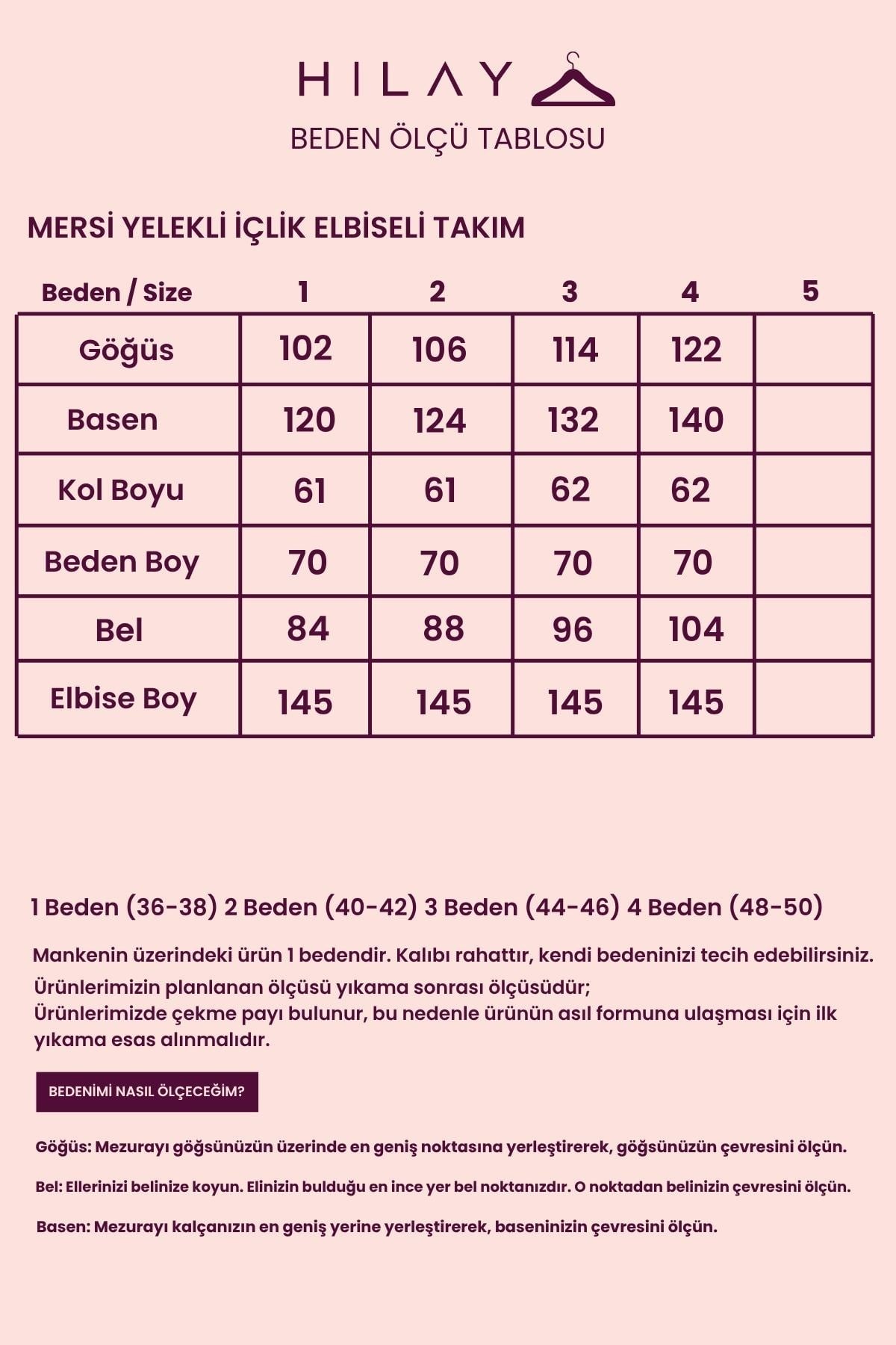 Mersi Yelekli Keten Lyocell İçlik Elbiseli Takım SİYAH