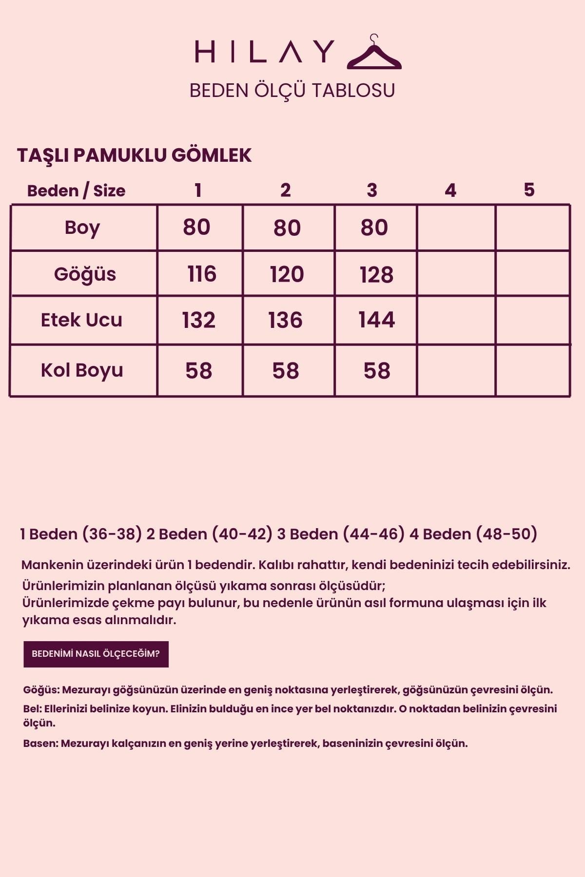 Taşlı Düğmeli Yaka Detaylı Pamuklu Gömlek MÜRDÜM