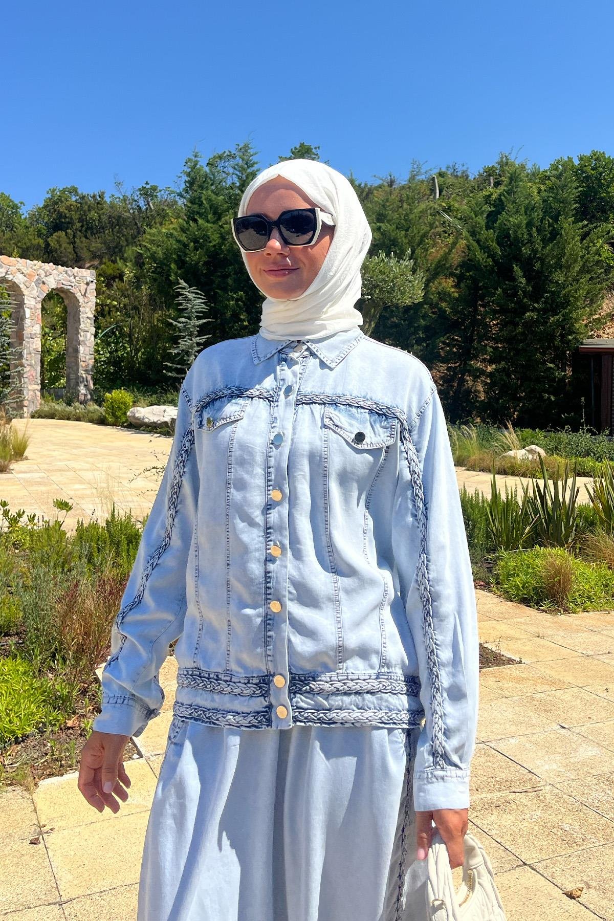 TRACY ETEKLİ TAKIM AÇIK MAVİ