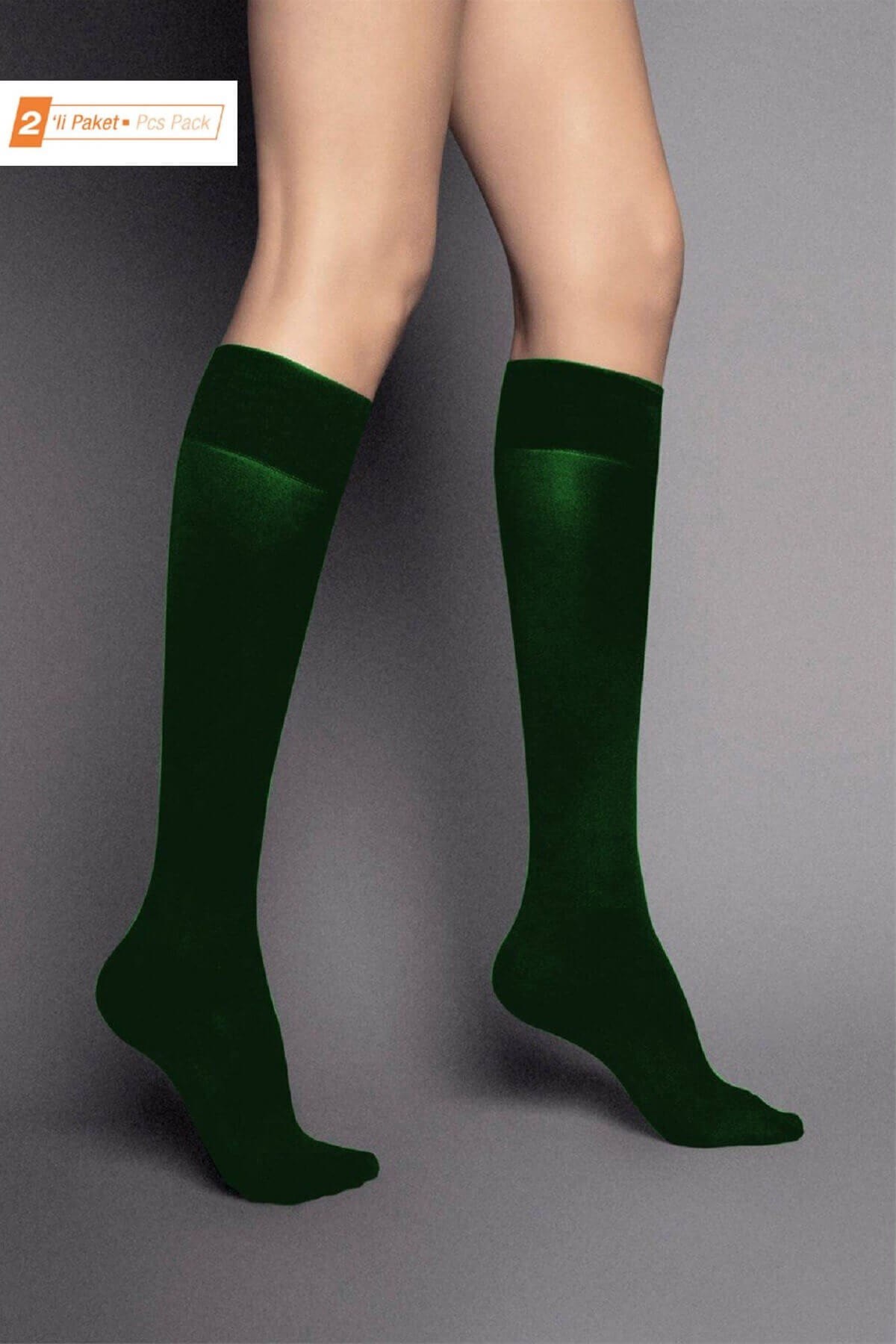Arietta Kadın Modal 2'li Paket Dizaltı Çorap