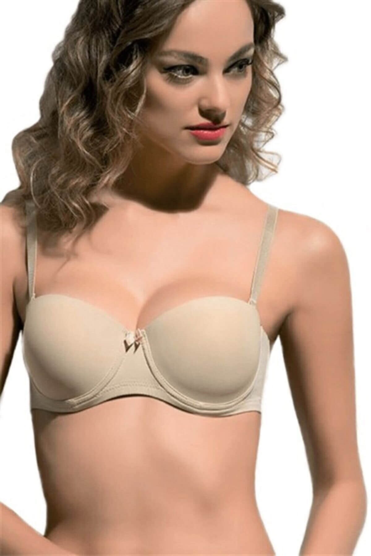 Bella Donna 11033 Push-Up & Destekli Balenli Straplez Sütyen
