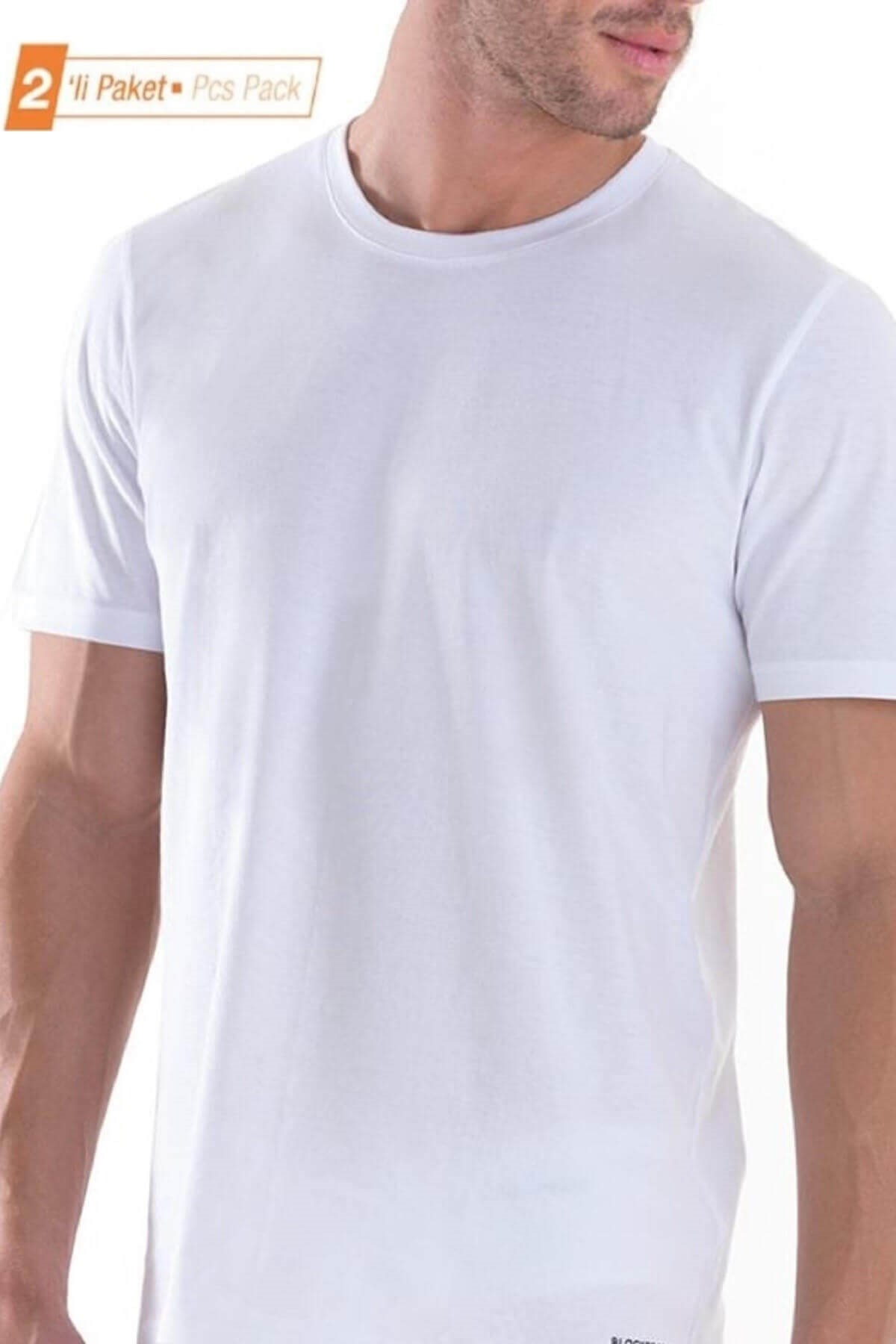 Blackspade %100 Pamuk 2'li Ekonomik Paket Erkek T-shirt Fanila