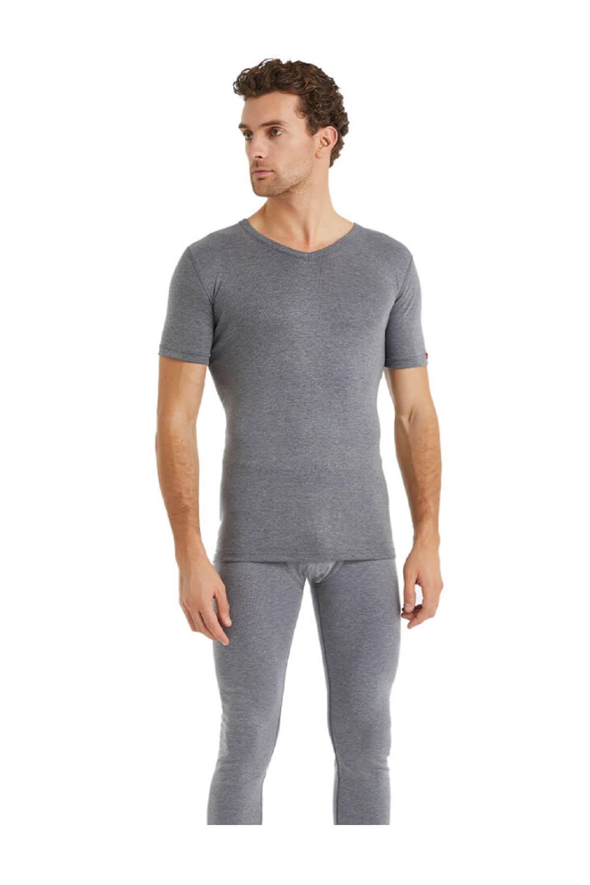 Blackspade 1263 Unisex 2. Seviye Kısa Kol V Yaka Kışlık Termal İçlik  