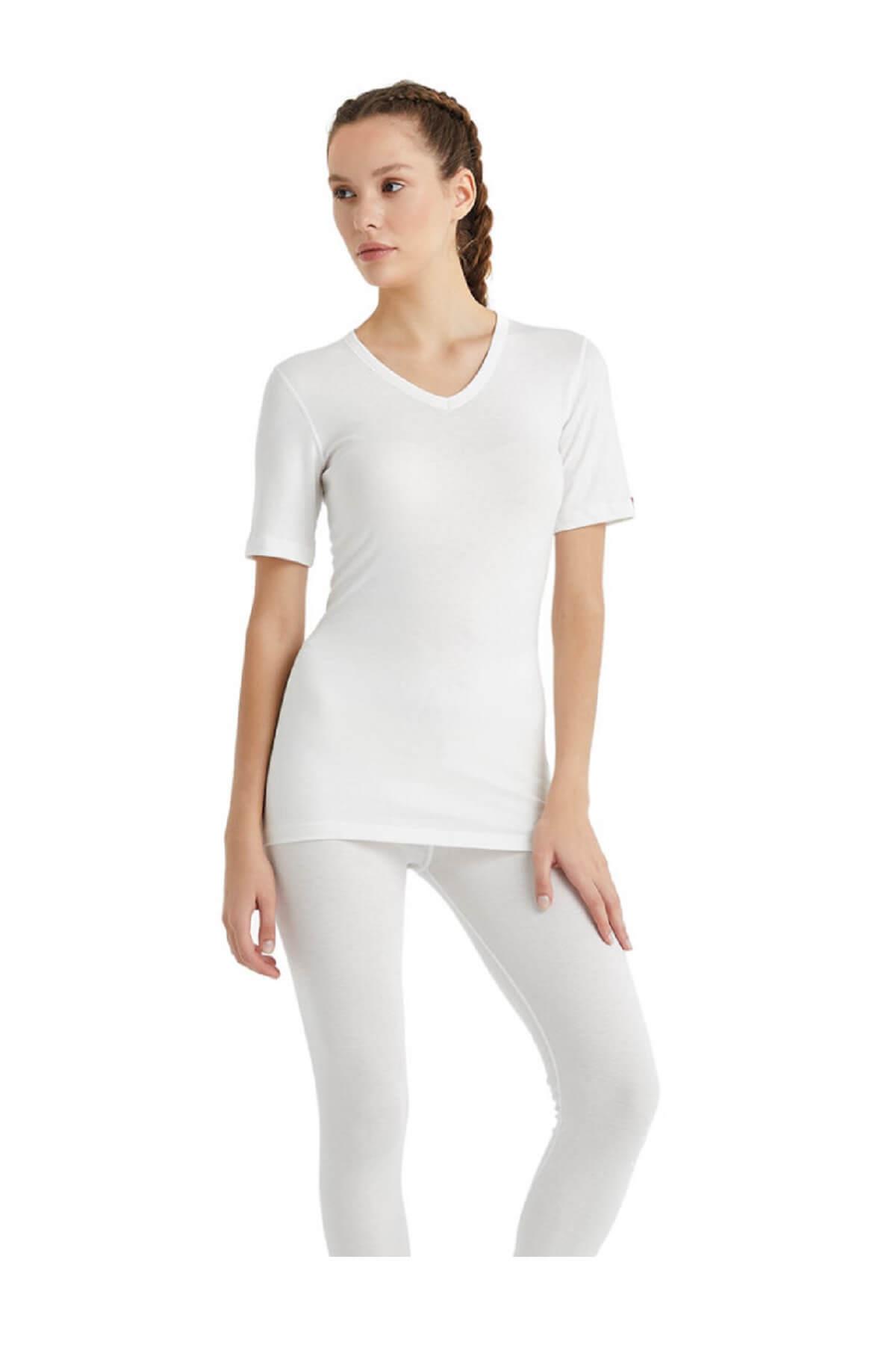 Blackspade 1263 Unisex 2. Seviye Kısa Kol V Yaka Kışlık Termal İçlik  