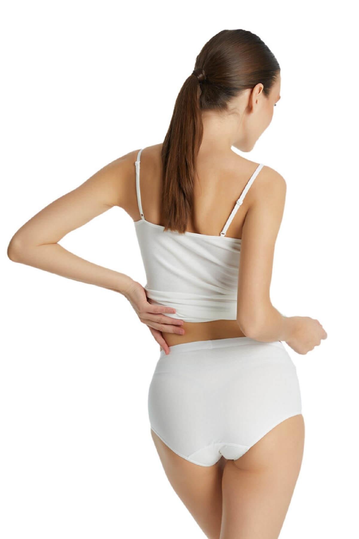 Blackspade 1307 Kadın 2'li Ekonomik Paket %95 Pamuklu Yüksek Bel Slip Külot