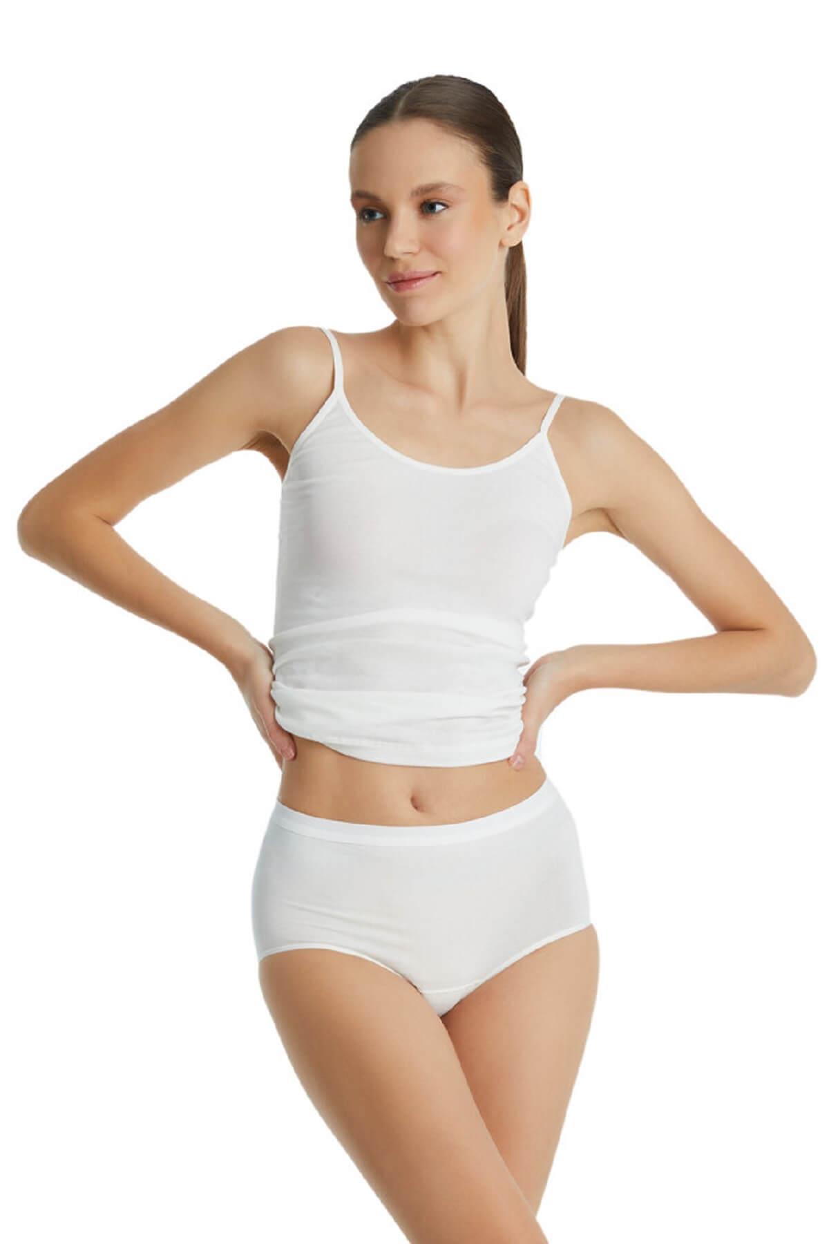 Blackspade 1307 Kadın 2'li Ekonomik Paket %95 Pamuklu Yüksek Bel Slip Külot