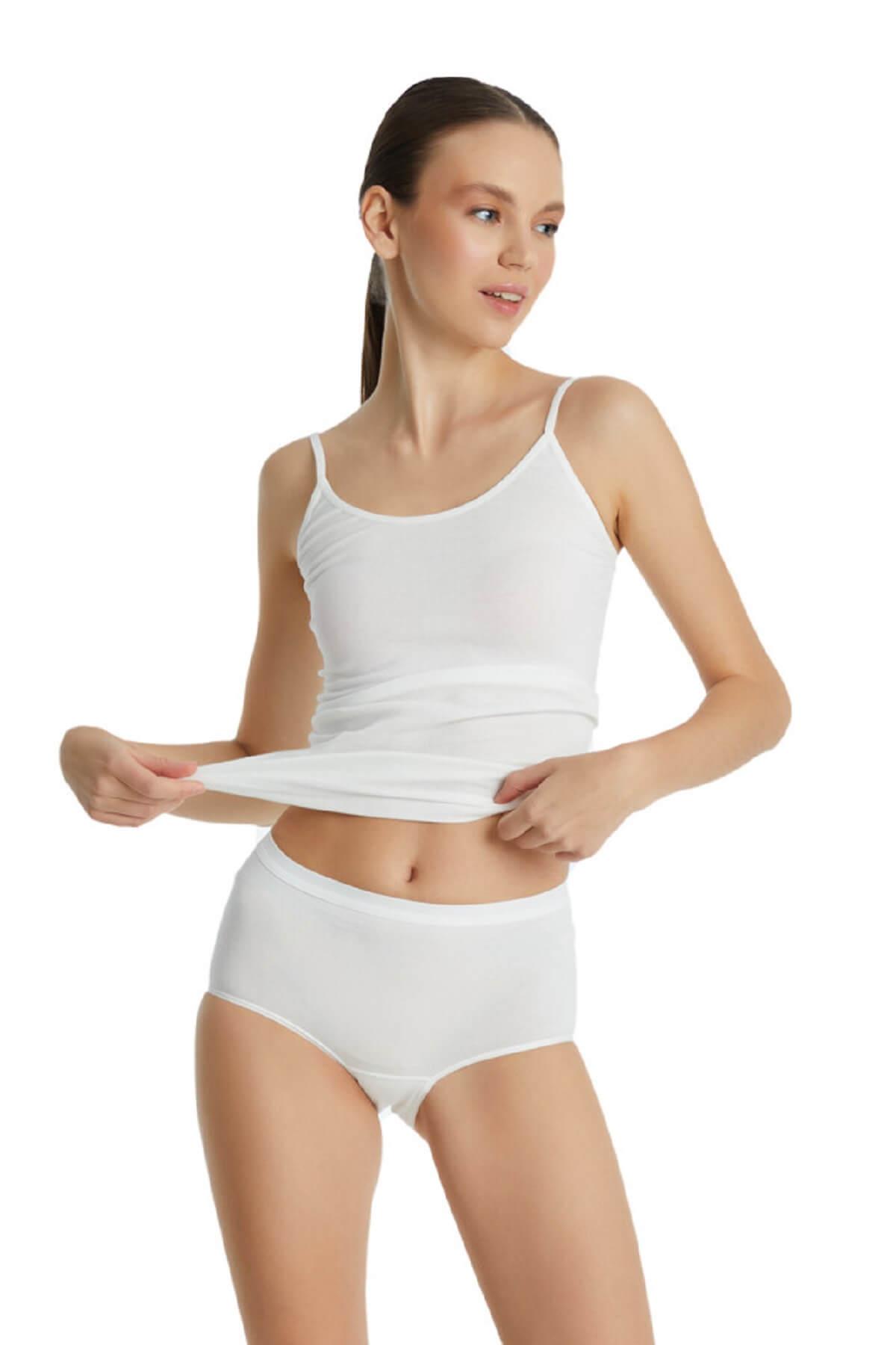 Blackspade 1307 Kadın %95 Pamuklu Yüksek Bel Essential Külot