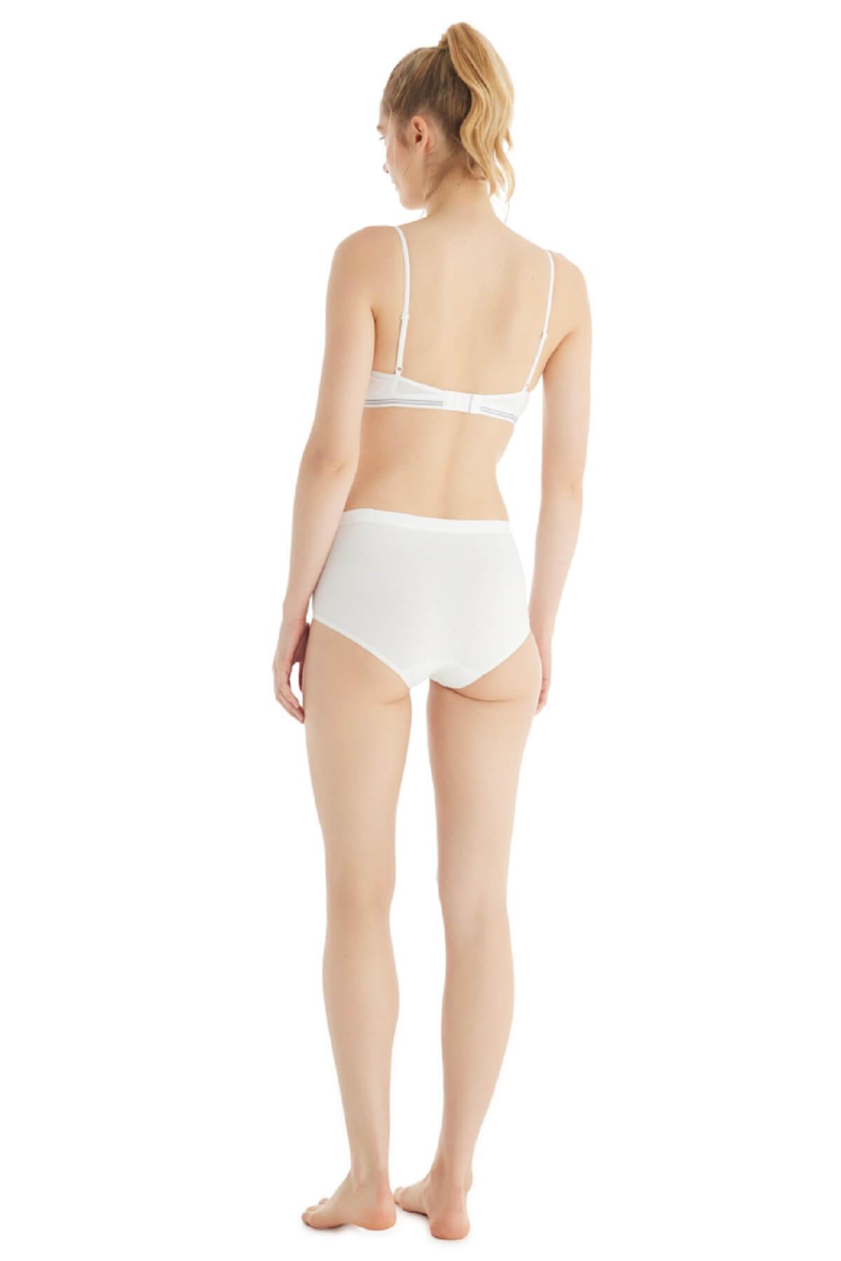 Blackspade 1307 Kadın %95 Pamuklu Yüksek Bel Essential Külot