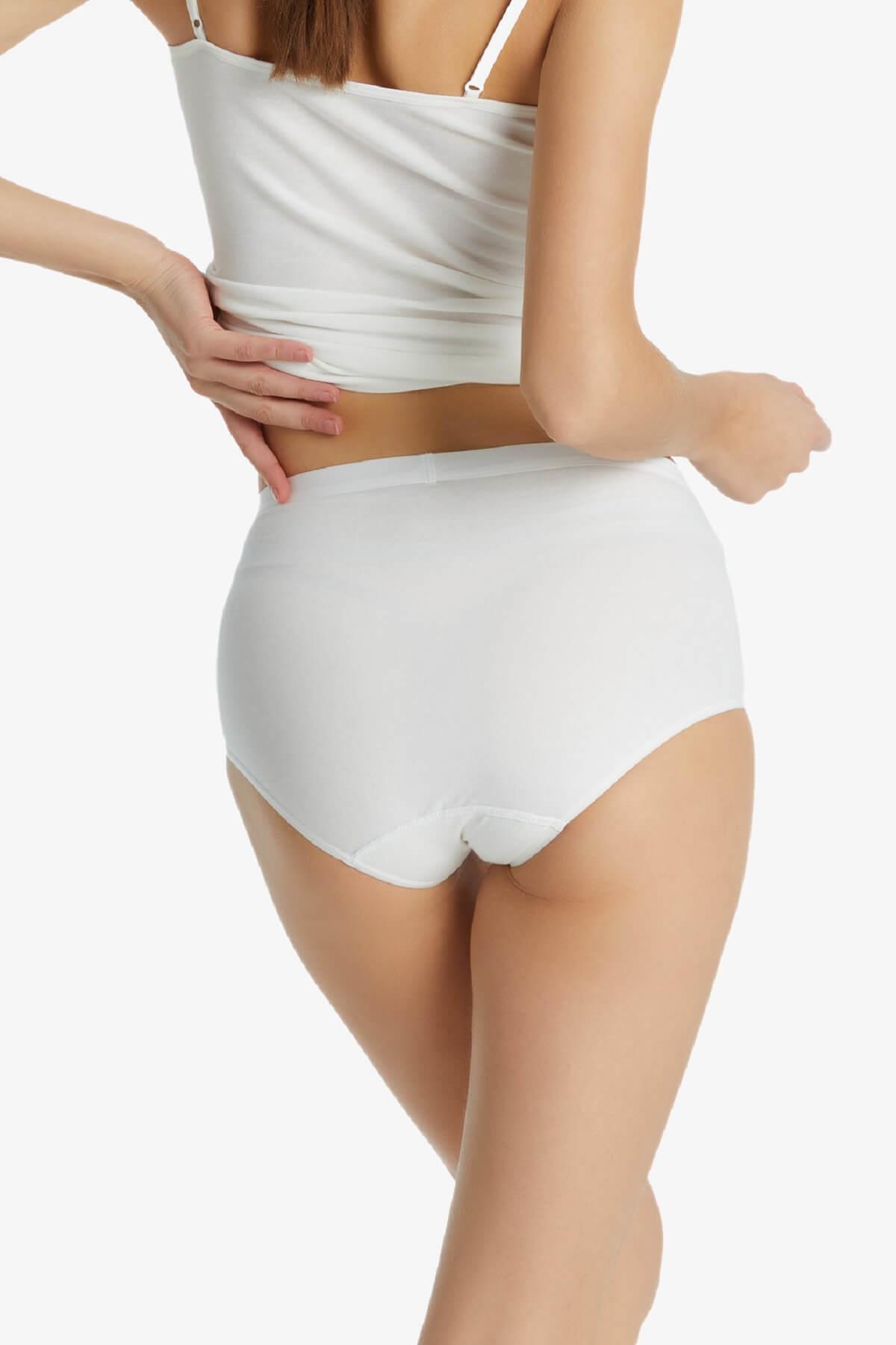 Blackspade 1307 Kadın %95 Pamuklu Yüksek Bel Essential Külot