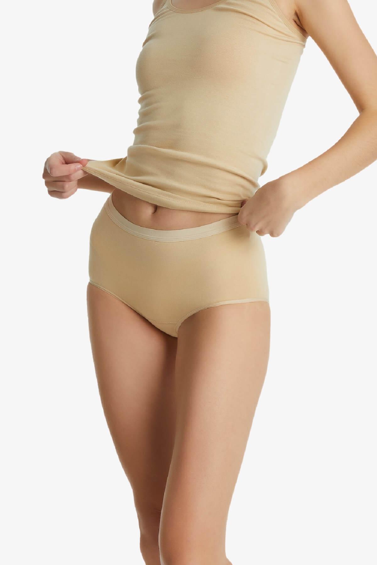 Blackspade 1307 Kadın %95 Pamuklu Yüksek Bel Essential Külot