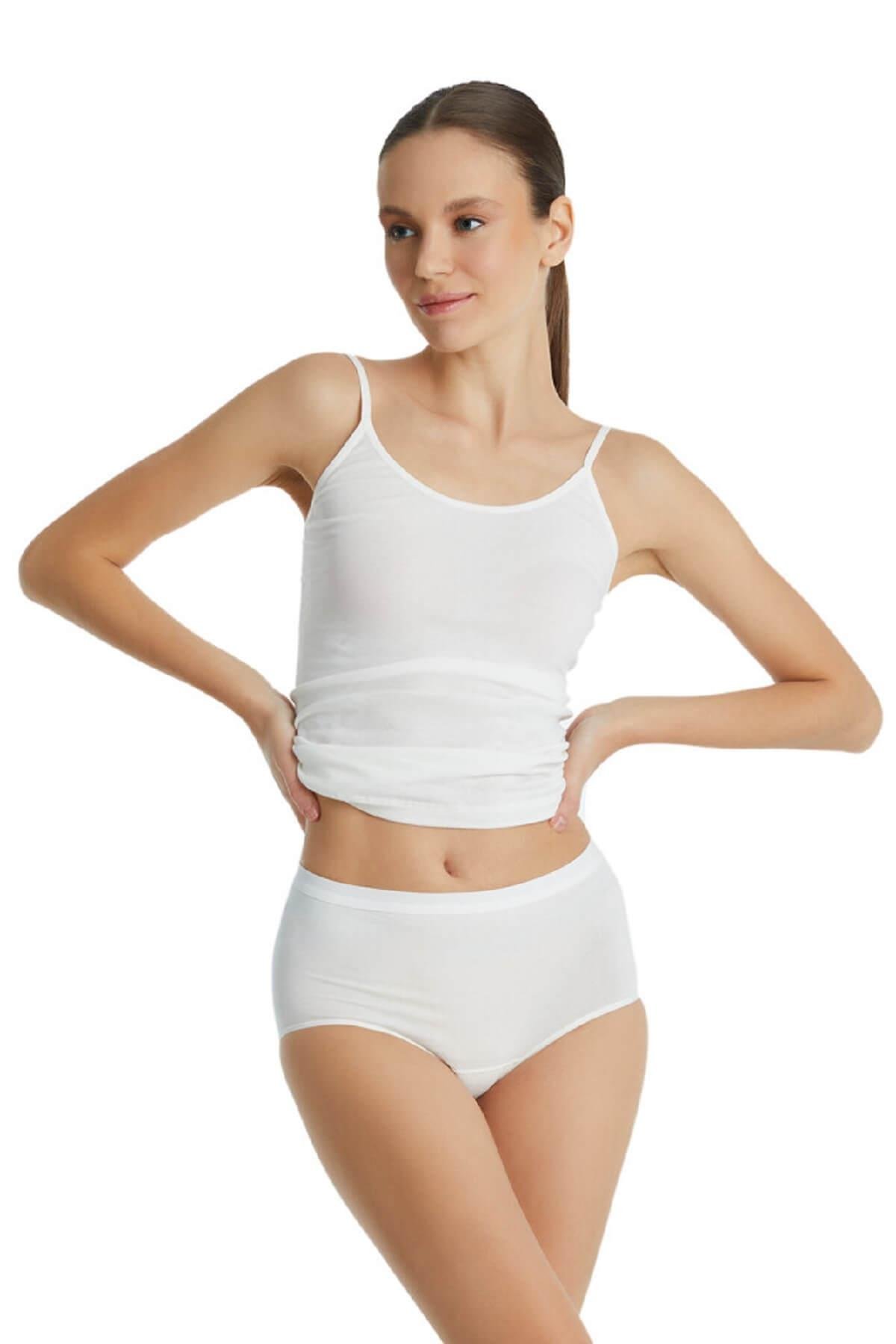 Blackspade 1307 Kadın %95 Pamuklu Yüksek Bel Essential Külot