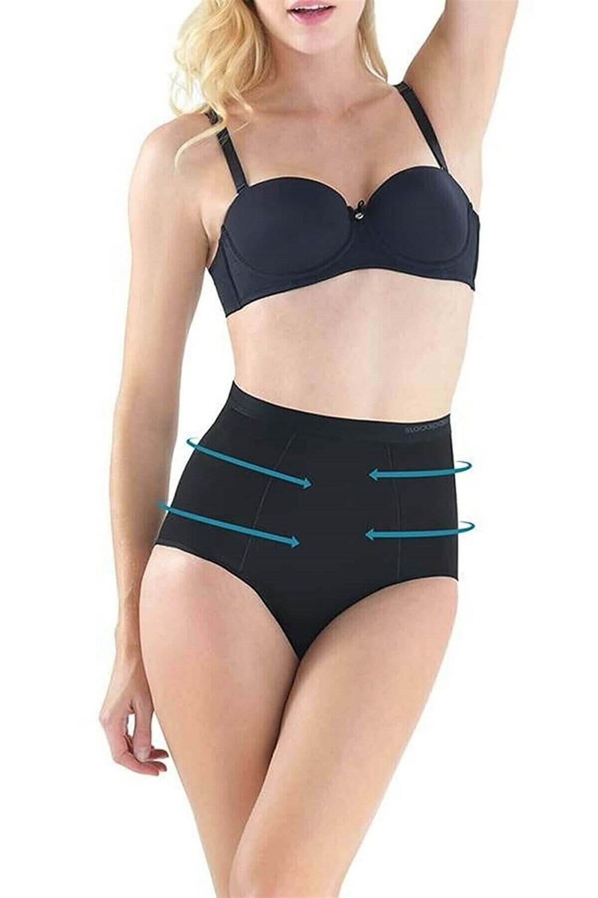 Blackspade 1325 Kadın %83 Pamuk Yüksek Bel Külot Korse