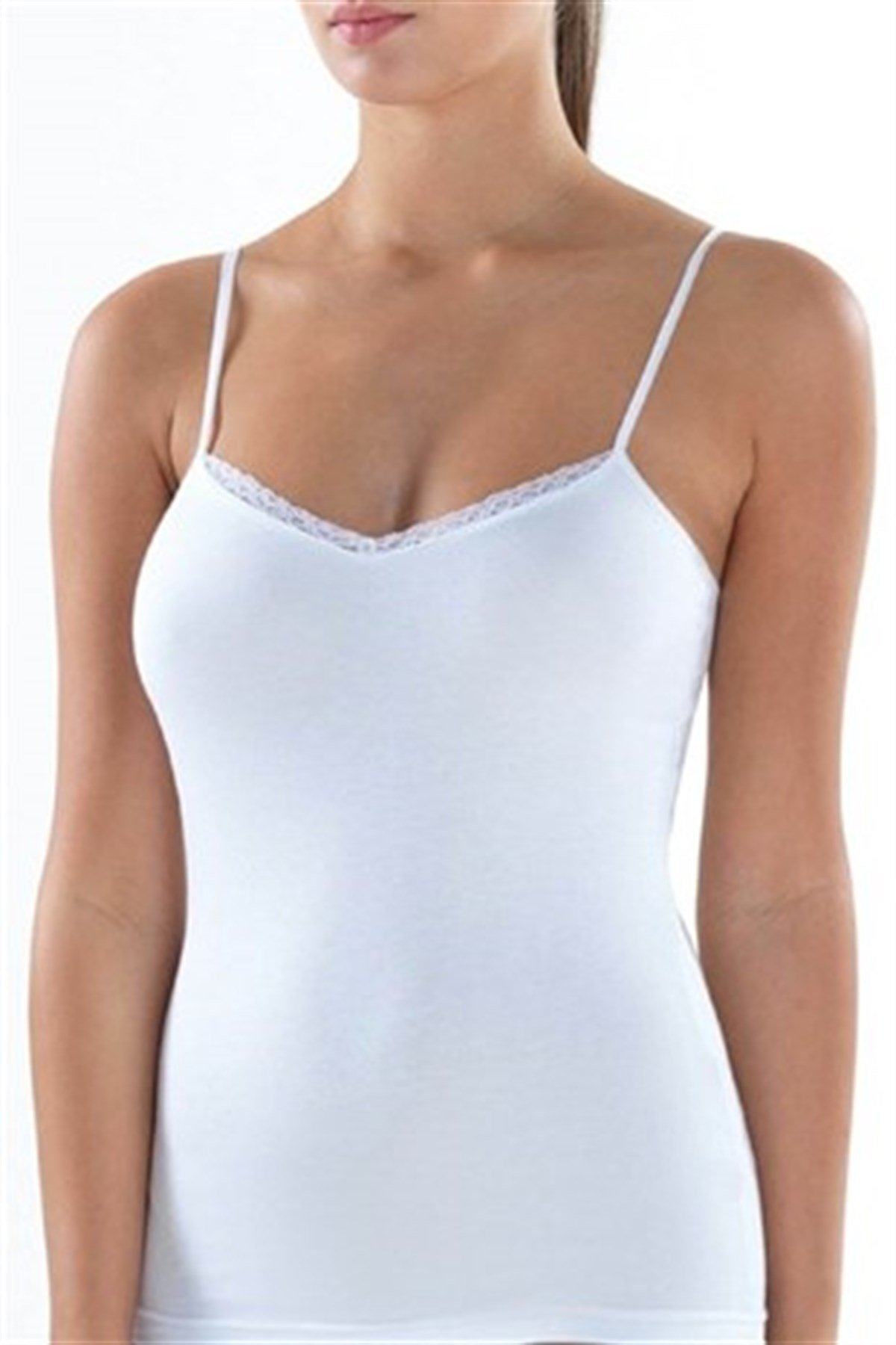 Blackspade 1365 Modal Kadın İnce Askılı Dantelli Atlet