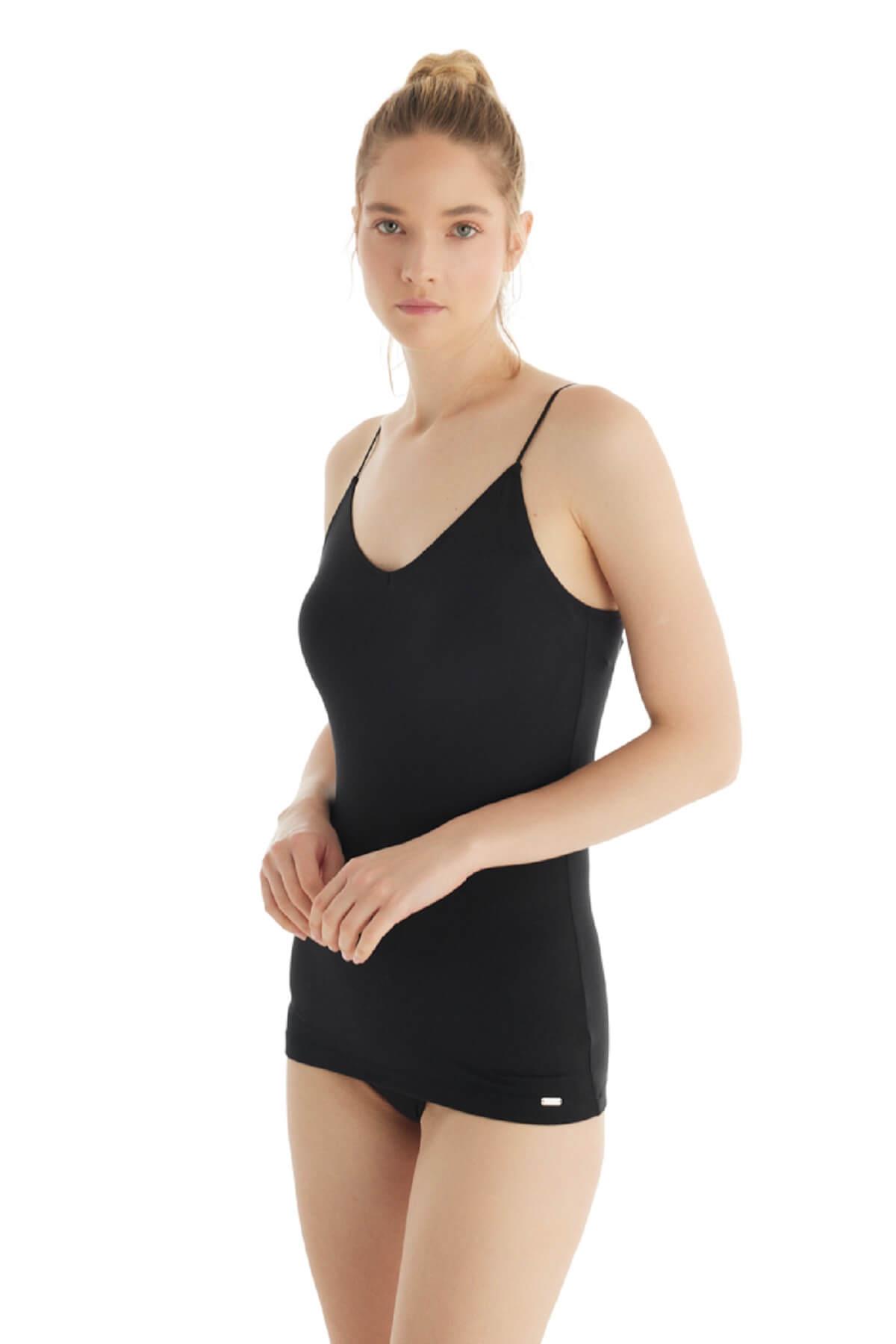 Blackspade 1627 Silver %94 Modal Kadın İnce Askılı Atlet