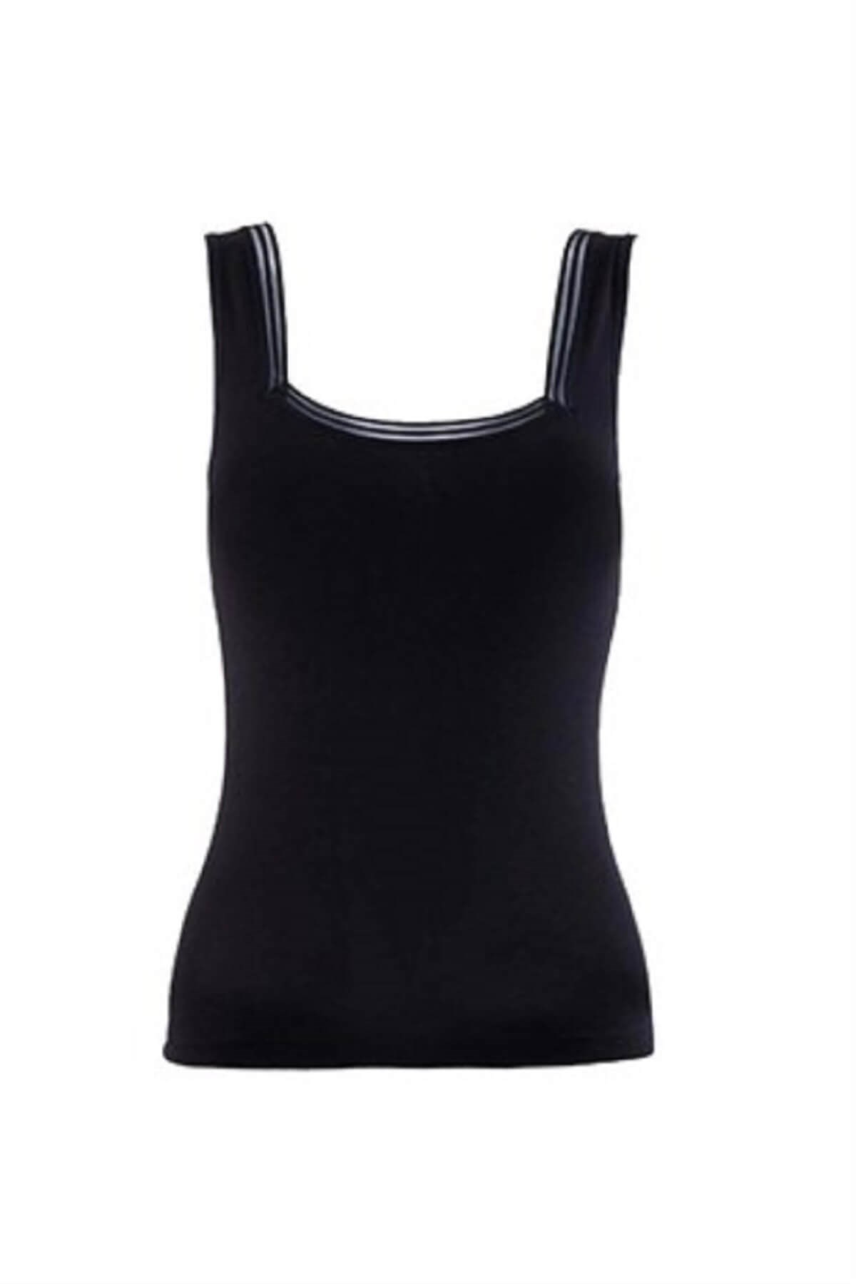 Blackspade 1968 Kadın Pamuklu Dantelli Kalın Askılı Atlet