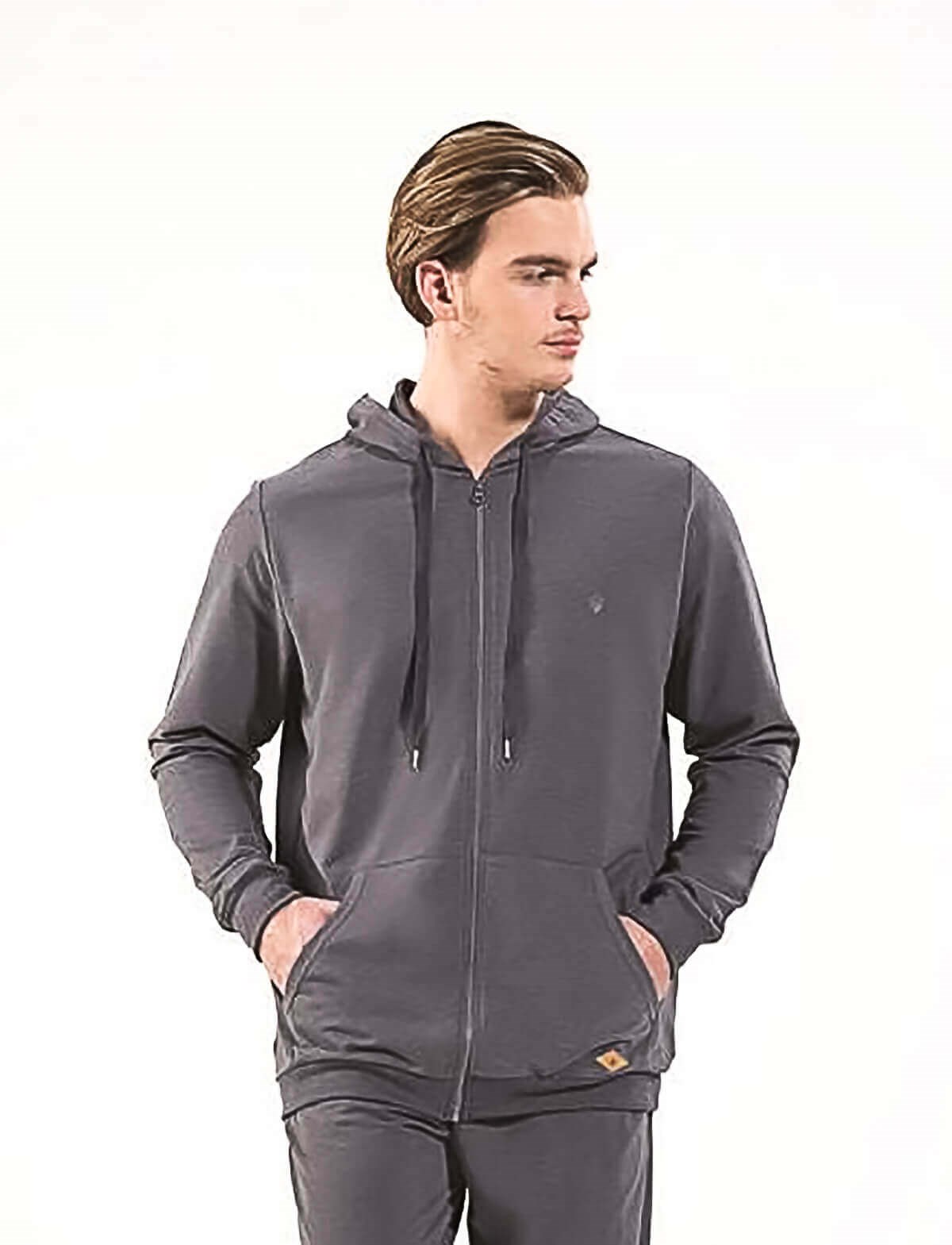 Blackspade 7587 Erkek Fermuarlı Kapşonlu Sweatshirt