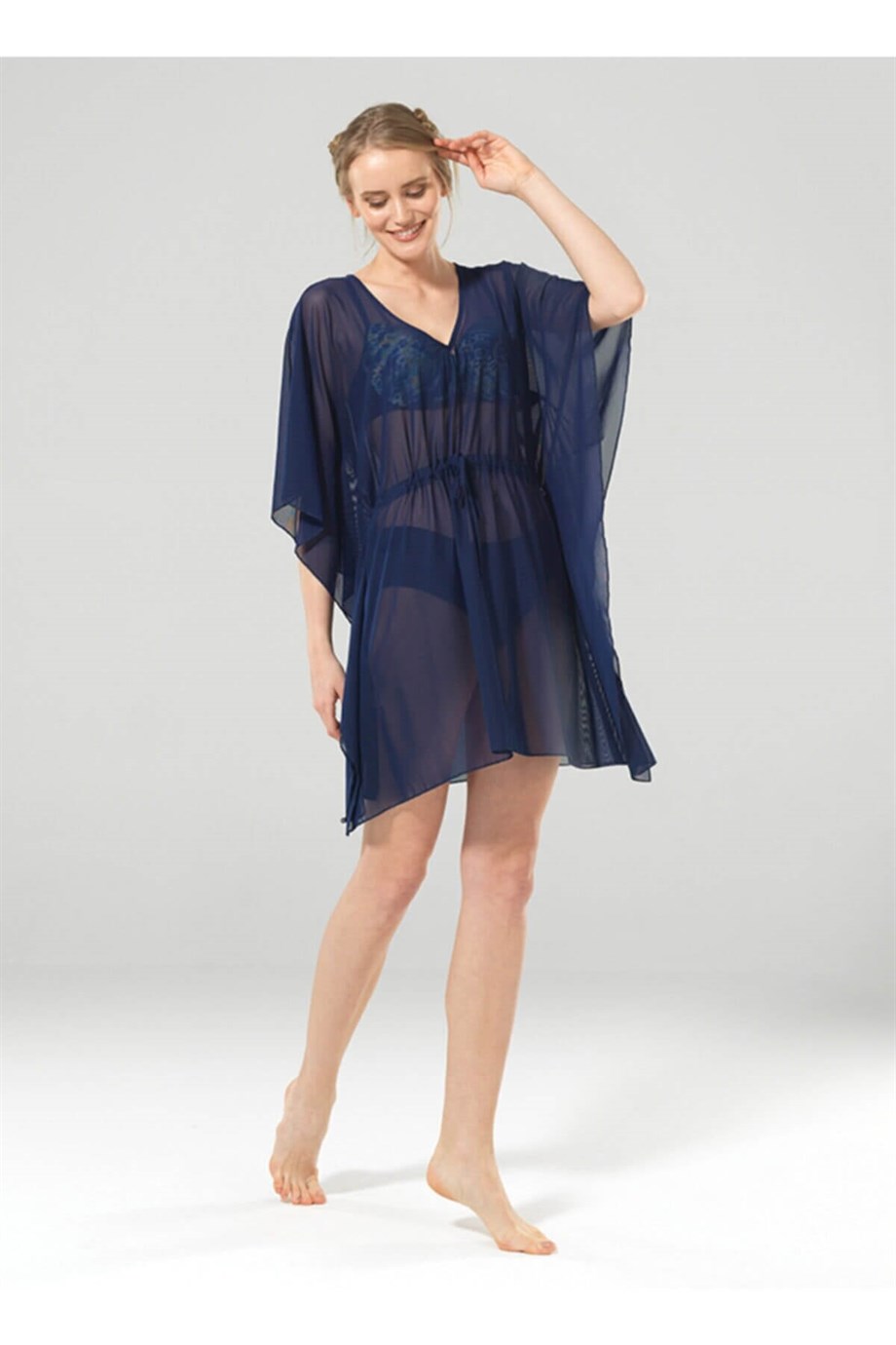 Blackspade 8935 Kadın Leopar Desen Pareo