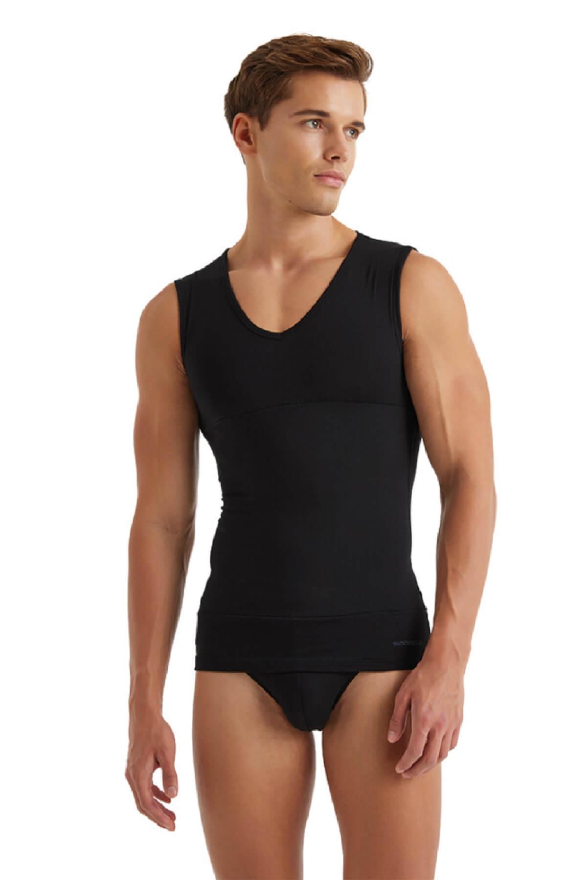 Blackspade 9208 Erkek Modal V Yaka Korse Atlet 9208