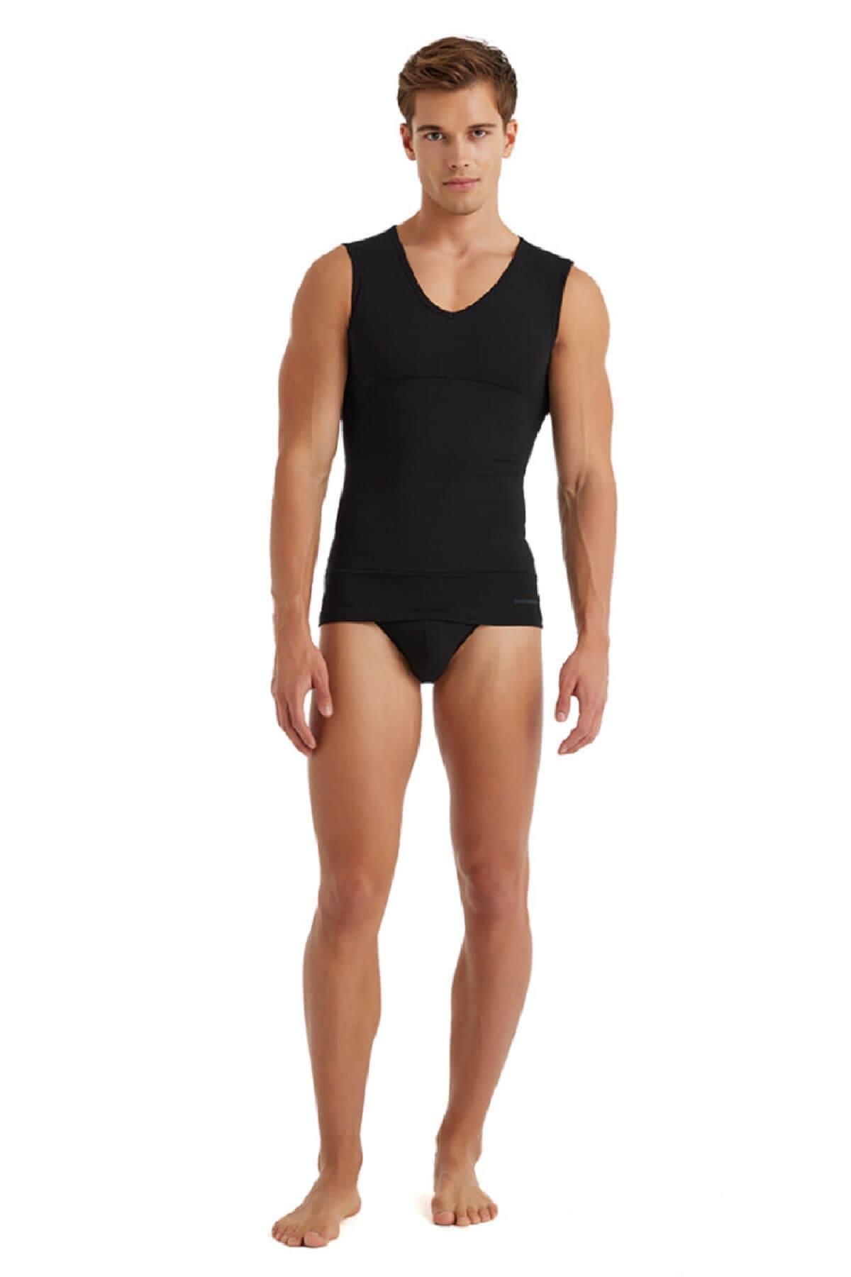 Blackspade 9208 Erkek Modal V Yaka Korse Atlet 9208